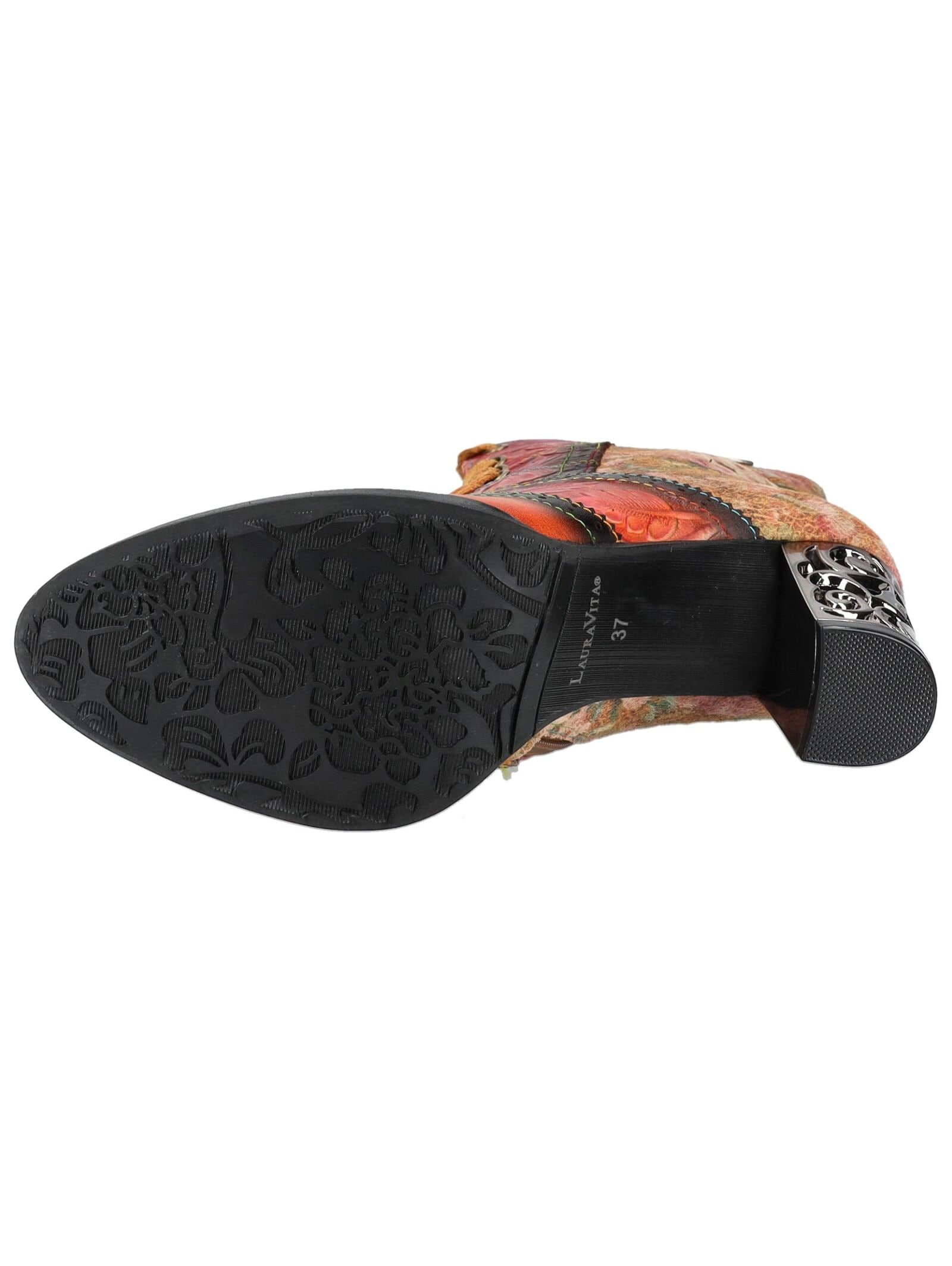 LAURA VITA High-Heel-Stiefelette »LAURA VITA Stiefelette Leder/Textil«