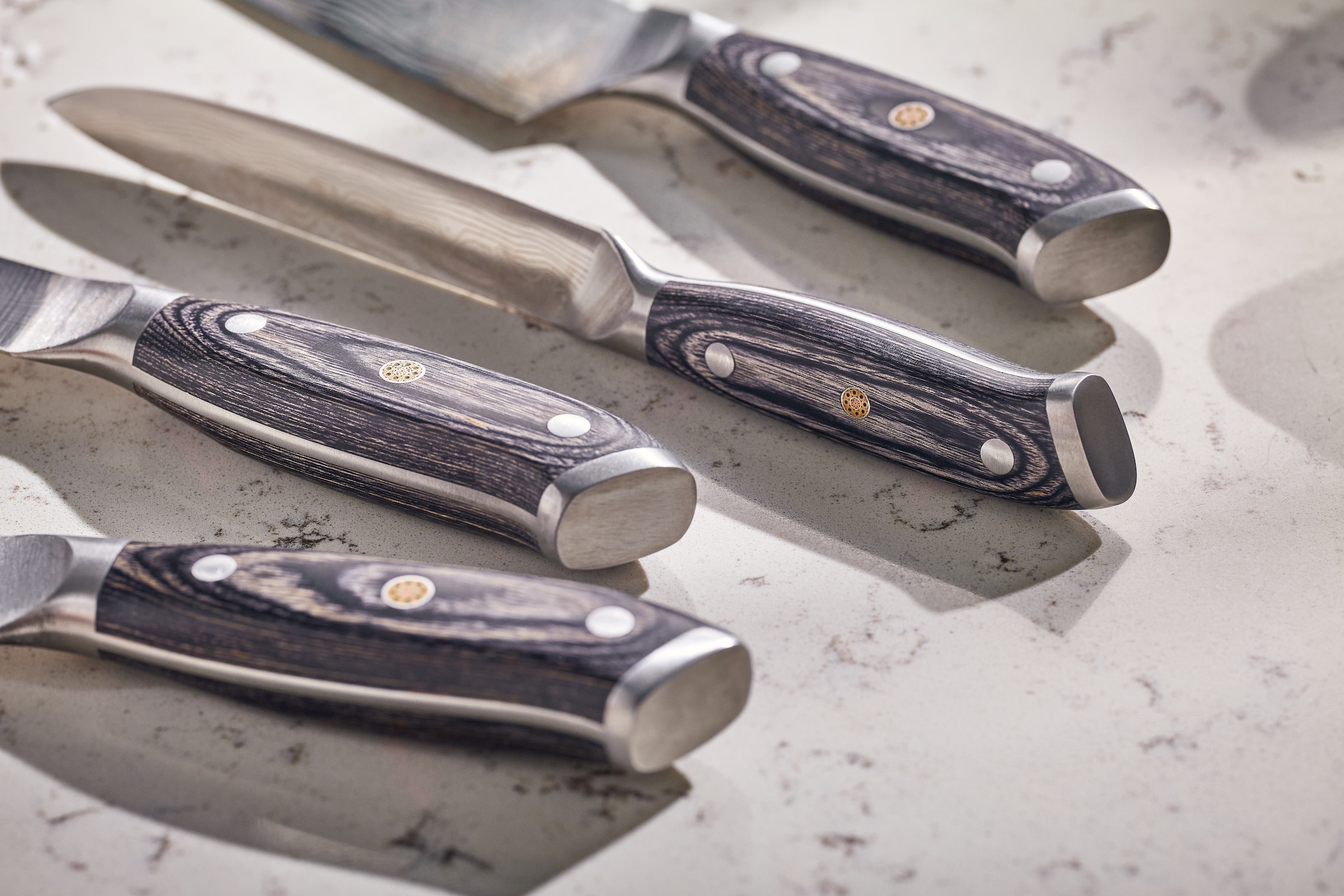 RESTO Kitchenware Gemüsemesser »Ogma 10 cm, aus Edelstahl«, (1 tlg.), professionelles Schälmesser mit lasergravierter Hochleistungsklinge