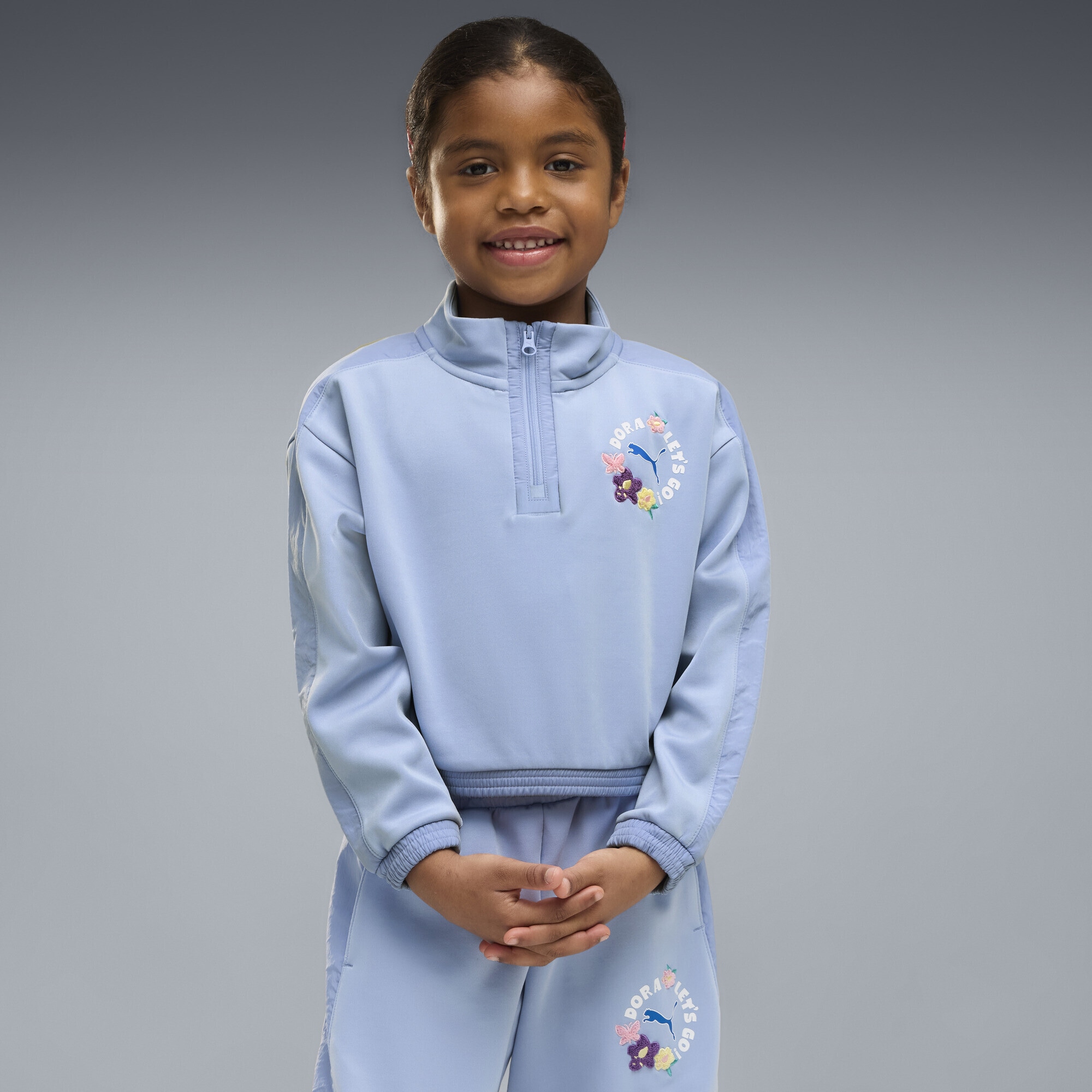 PUMA Sweatshirt »PUMA x DORA THE EXPLORER T7 Relaxed Sweatshirt Mädchen«

