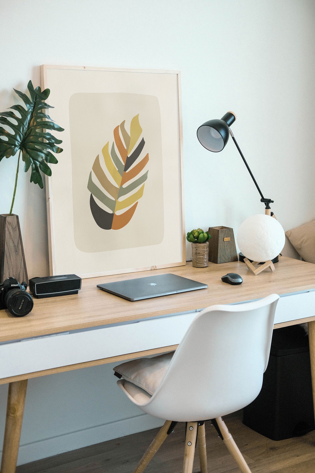 Komar Bild "Clay Leaf -" Natur 1 Stk. tlg. Wandbild zur Dekoration - ohne R günstig online kaufen