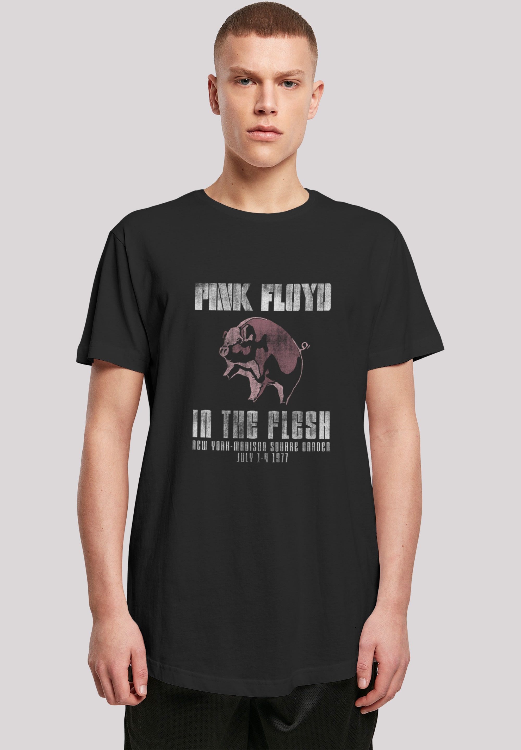 F4NT4STIC T-Shirt »Pink Floyd In The Flesh Band Shirt Rock Musik«, Print