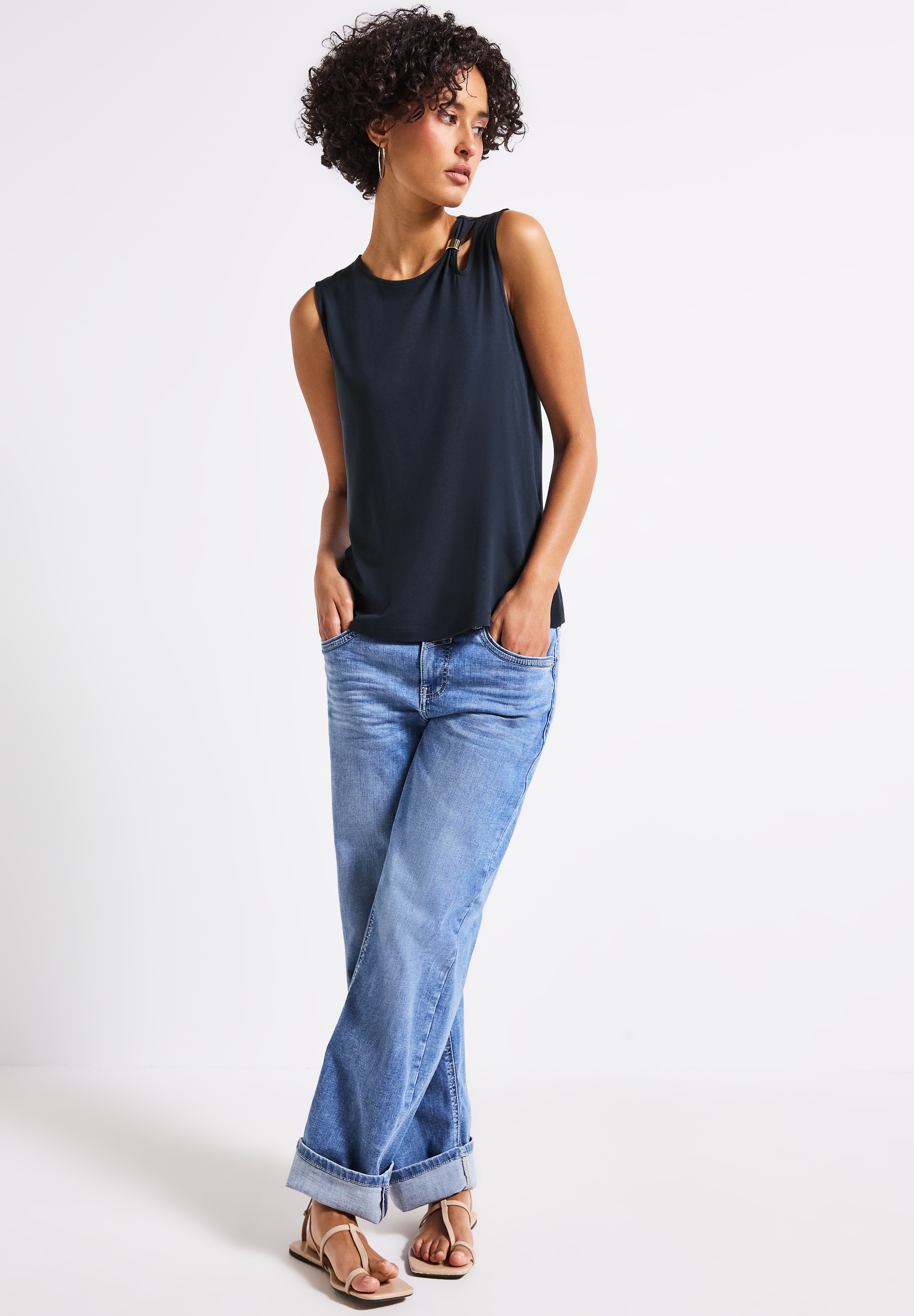 STREET ONE Tanktop, aus elastischem Materialmix