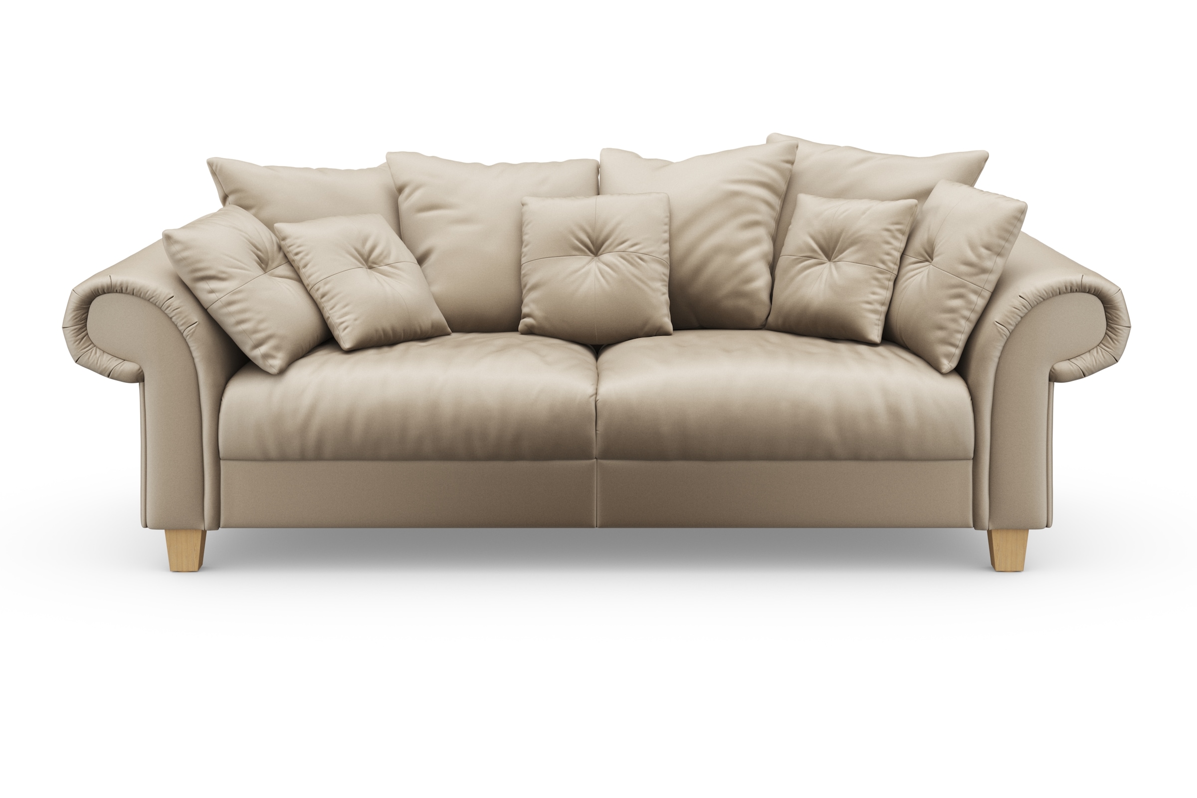 Home affaire Big-Sofa "Queenie Megasofa", (2 St.), mit weichem Sitzkomfort günstig online kaufen