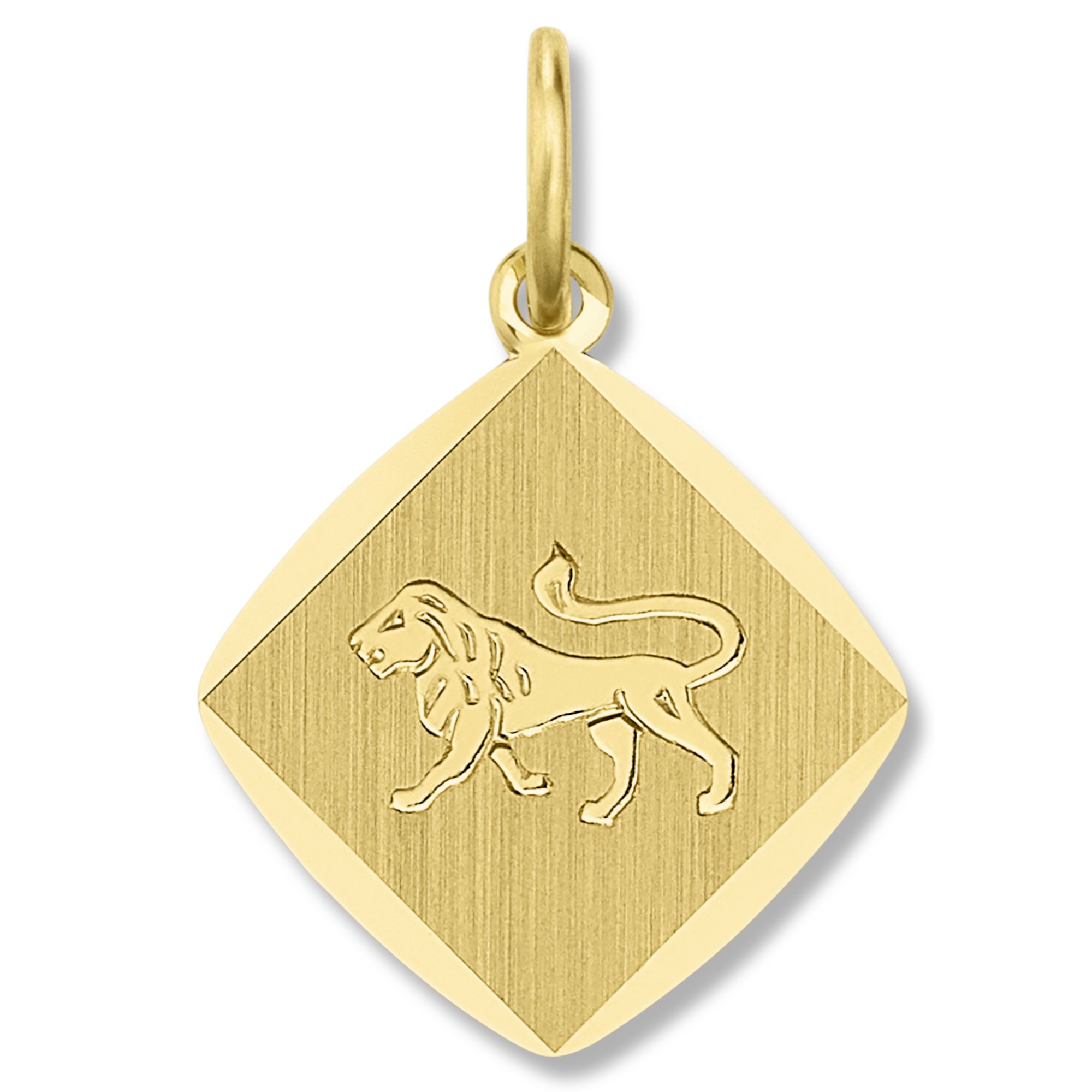 Sternzeichenanhänger ONE ELEMENT "Löwe Sternzeichen Anhänger aus 333 Gelbgold", gold, Schmuckanhänger, Damen, Löwe, Gelbgold 333 Gold, Gelbgold 333, Gold, Symbol mit Herz – ein feines Geschenk für viele Anlässe 2