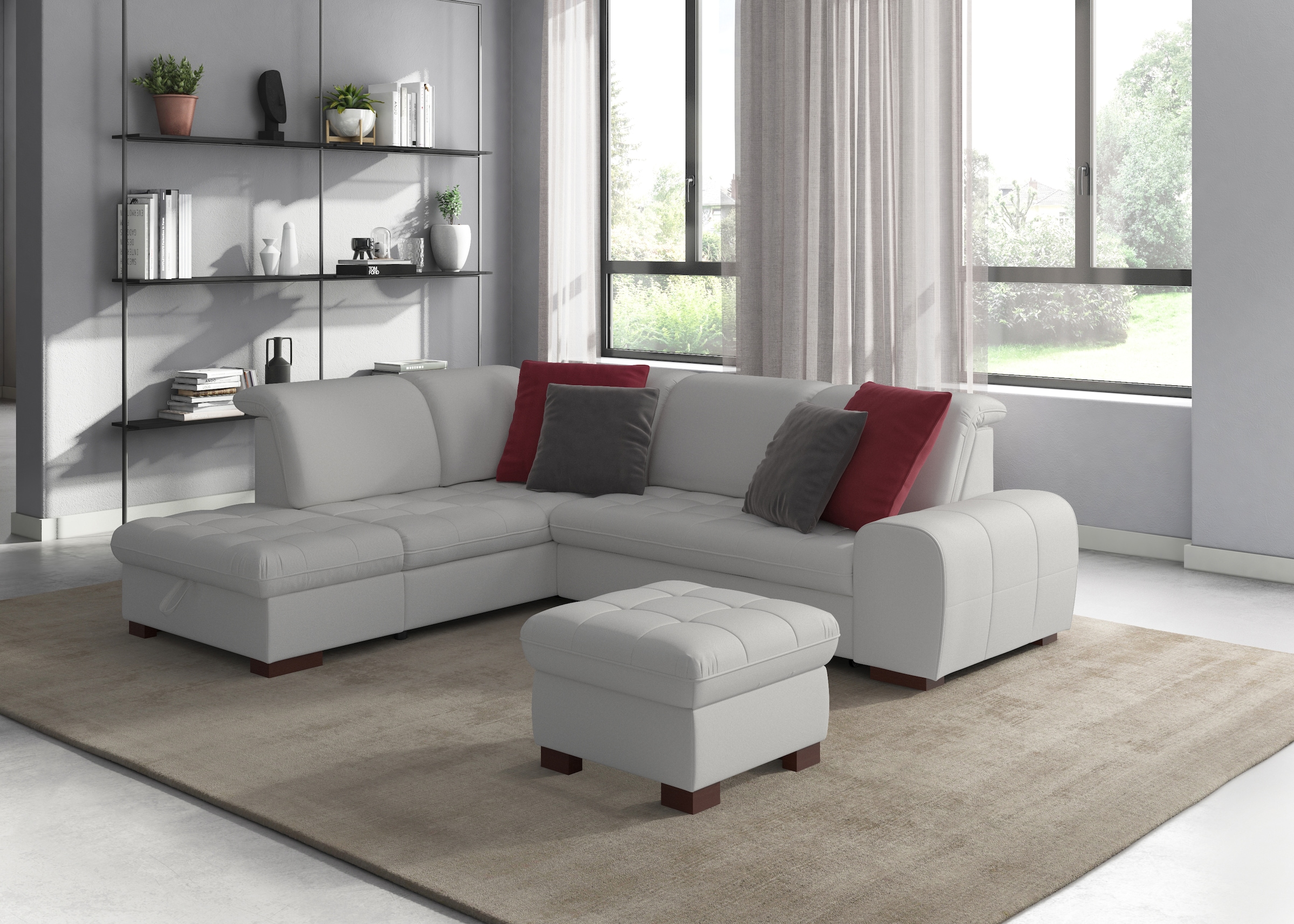 sit&more Ecksofa "Luxor L-Form", wahlweise mit Bettfunktion, Stauraum und K günstig online kaufen