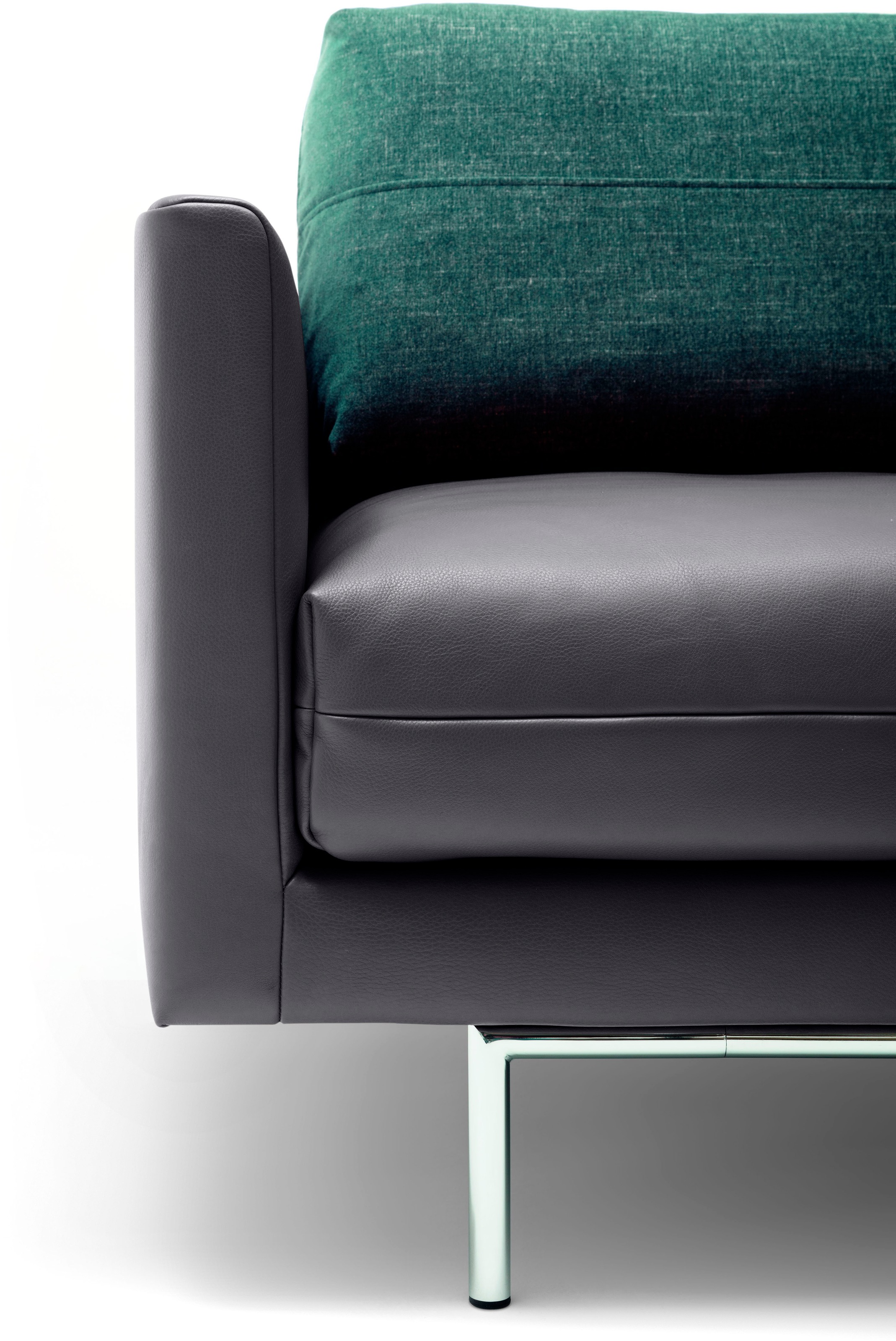 Creation BY ROLF BENZ 3,5-Sitzer »CR.414, Designsofa, edles Sofa, Loungesofa, Ledersofa, klares Design«, aus Leder oder Chenille, erstklassiger Sitzkomfort, legere Polsterung