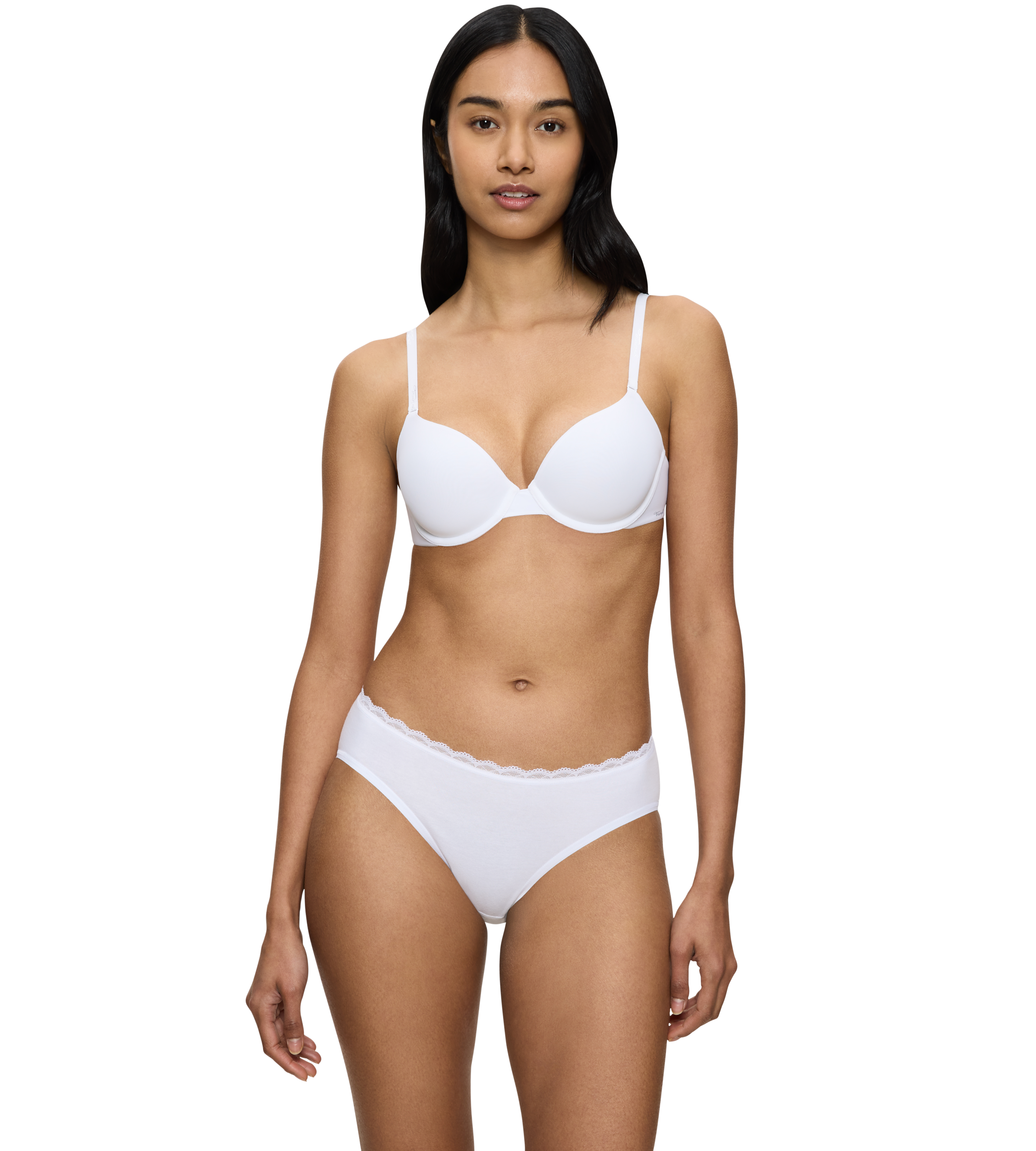 Triumph Tai-Slip »Feel Of Cotton« 2er Pack,  weich, ohne Seitennaht, schmales Spitzenband