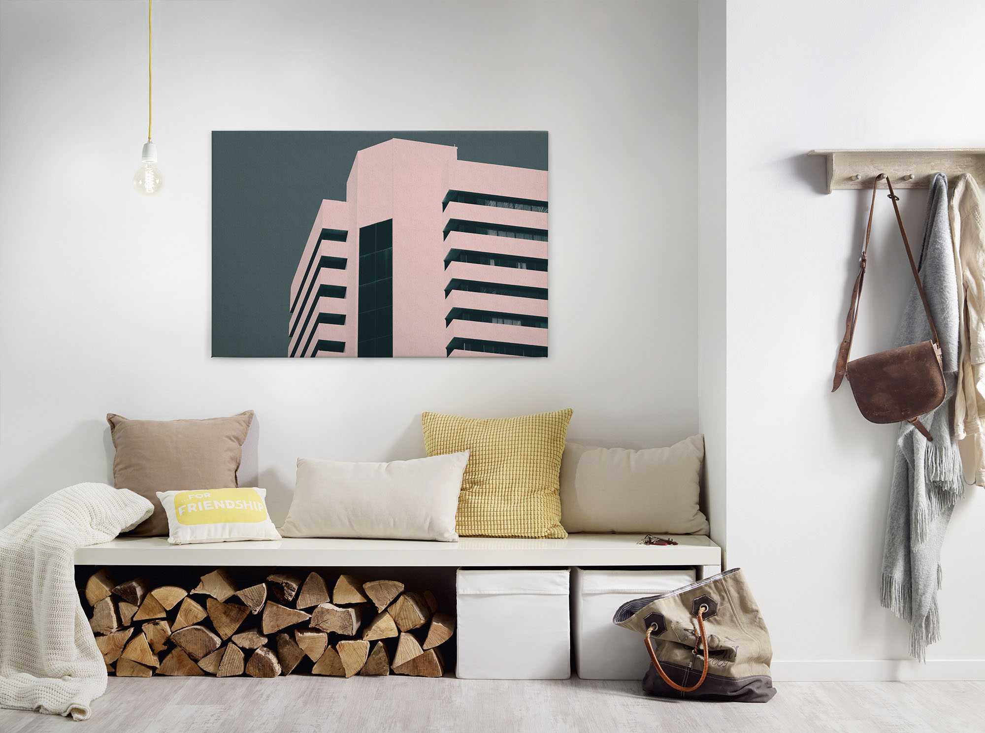 A.S. Création Leinwandbild "skyscraper" Kunst Modern 1 Stk. tlg. Gebäude Keilrahmen Bild Grafisch Leinwand-Bild Wohnzimmer modern Wand