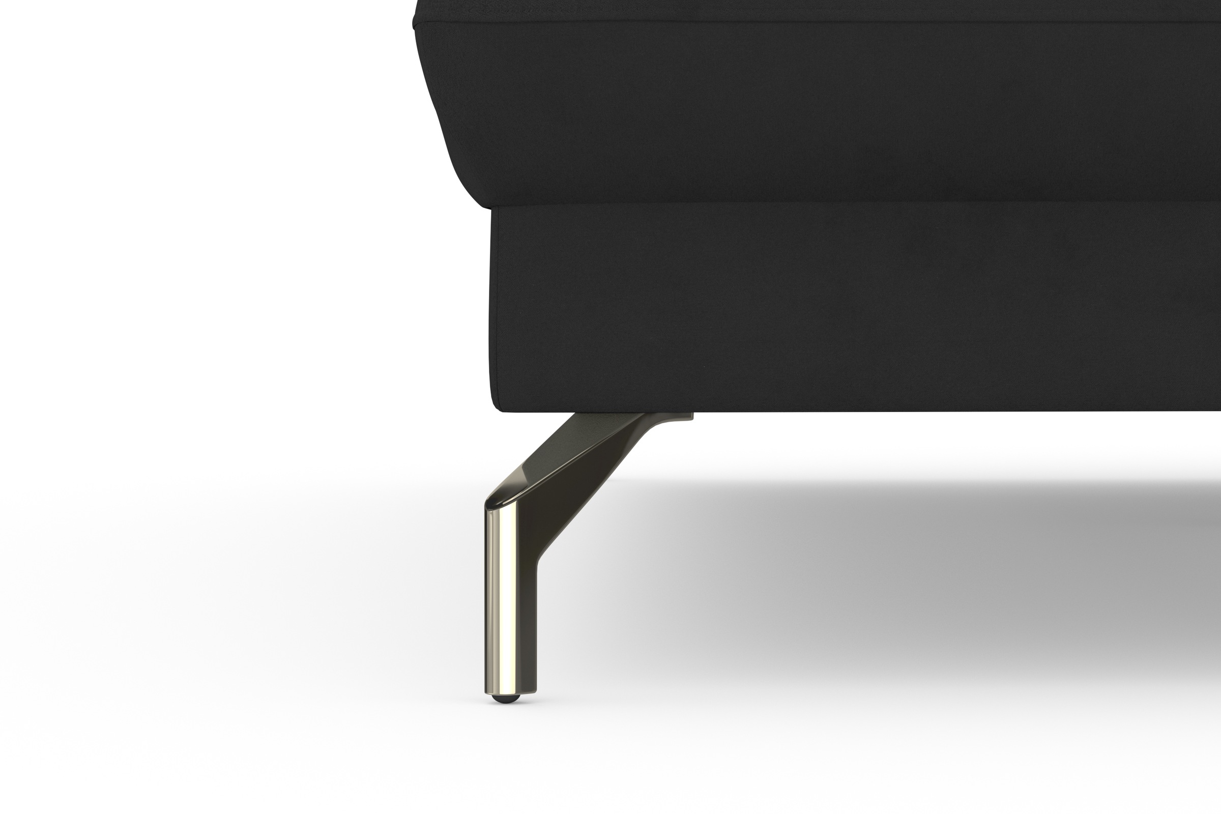 sit&more Ecksofa »Fashion L-Form« wahlweise mit Kopfteilverstellung, Vorziehsitz, motorisch, Nickelfüße