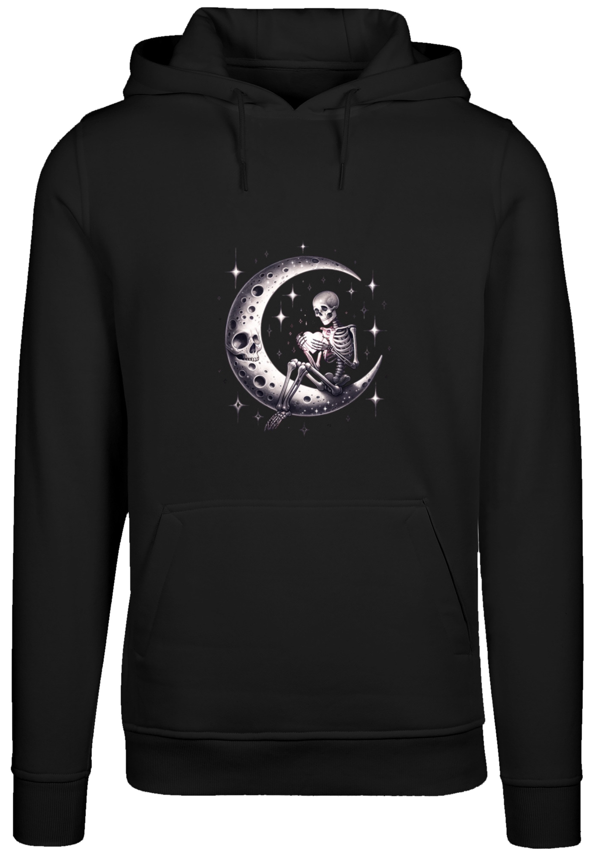 F4NT4STIC Kapuzenpullover »Gothic Valentinstag Skelett Mond«, Premium Qualität