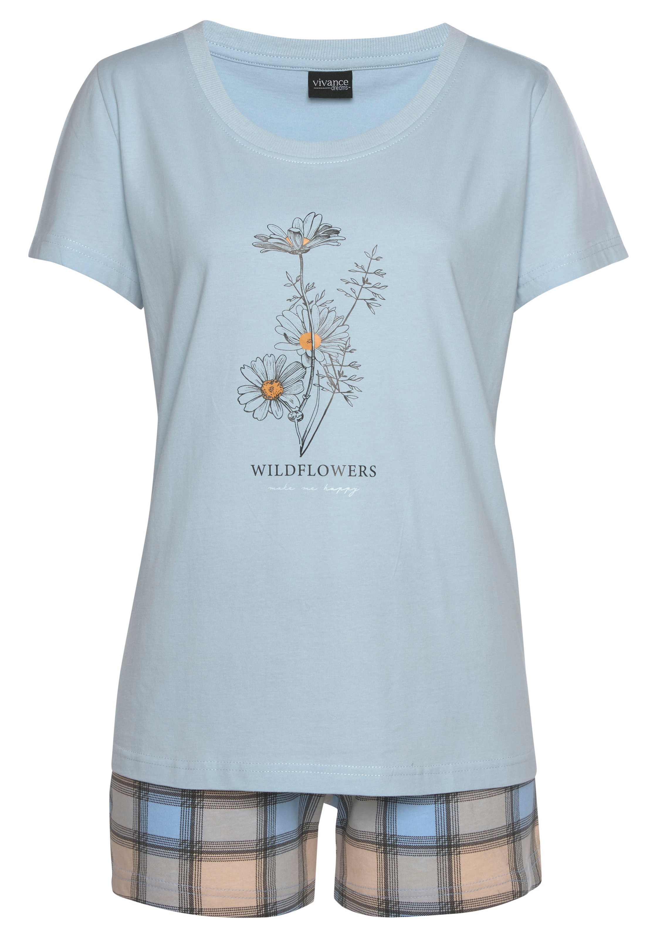 Thumbnail - Vivance Dreams Shorty 2er Pack, 4 tlg. mit Frontdruck