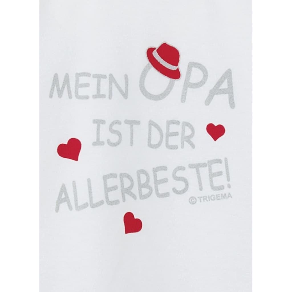 Trigema T-Shirt »TRIGEMA T-Shirt Opas Liebling«, (1 tlg.)