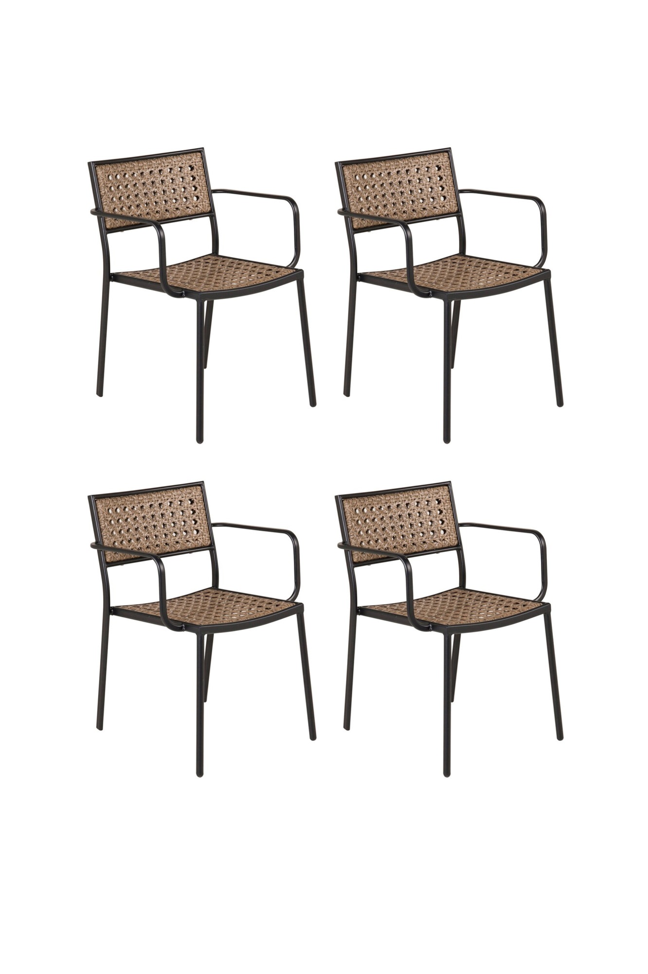 Venture Home Gartenstuhl »Paola, gepolsterter Outdoor-Sitz für entspannte Outdoor-Momente« () 4 Stk.Outdoorstuhl, Terrassenstuhl mit ausziehbar, komfortabel