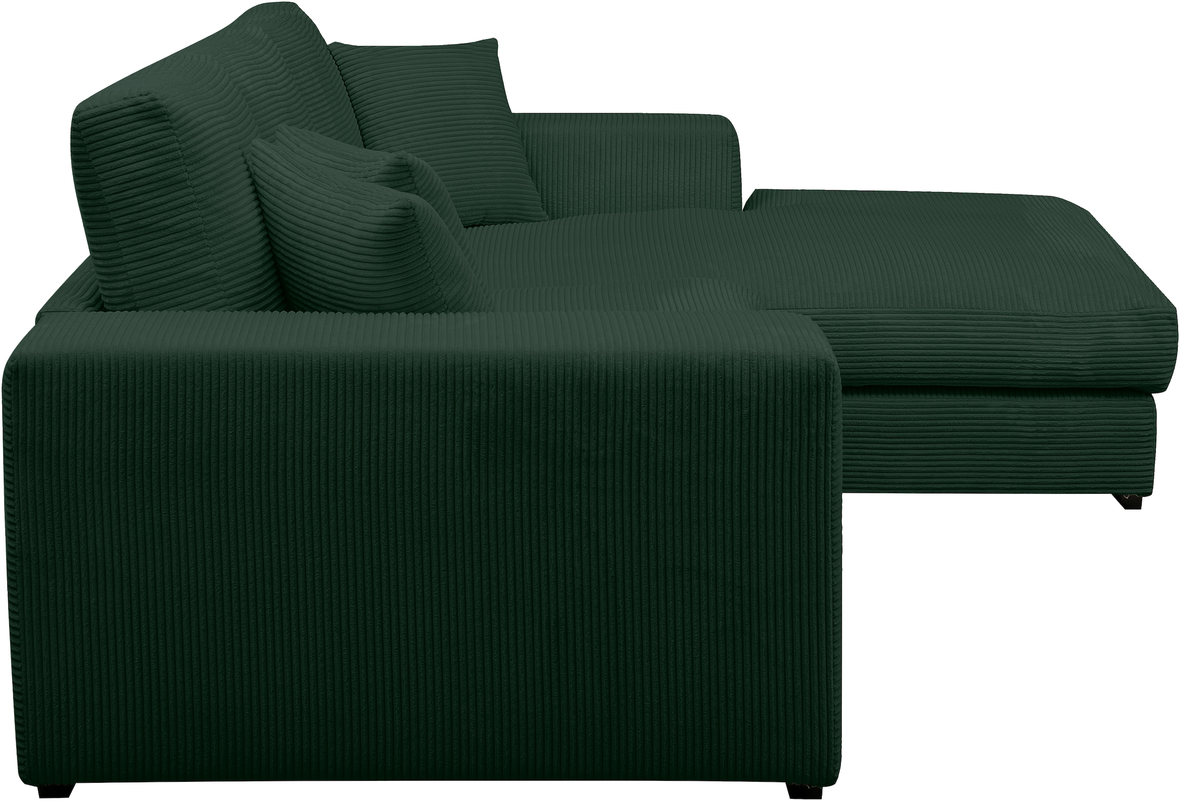 WERK2 Ecksofa »Eden modern und zeitlos, geschmackvolles Sofa, Breite 286cm, L-Form«, Design Ecksofa in Cord mit besonders weichem Sitzkomfort