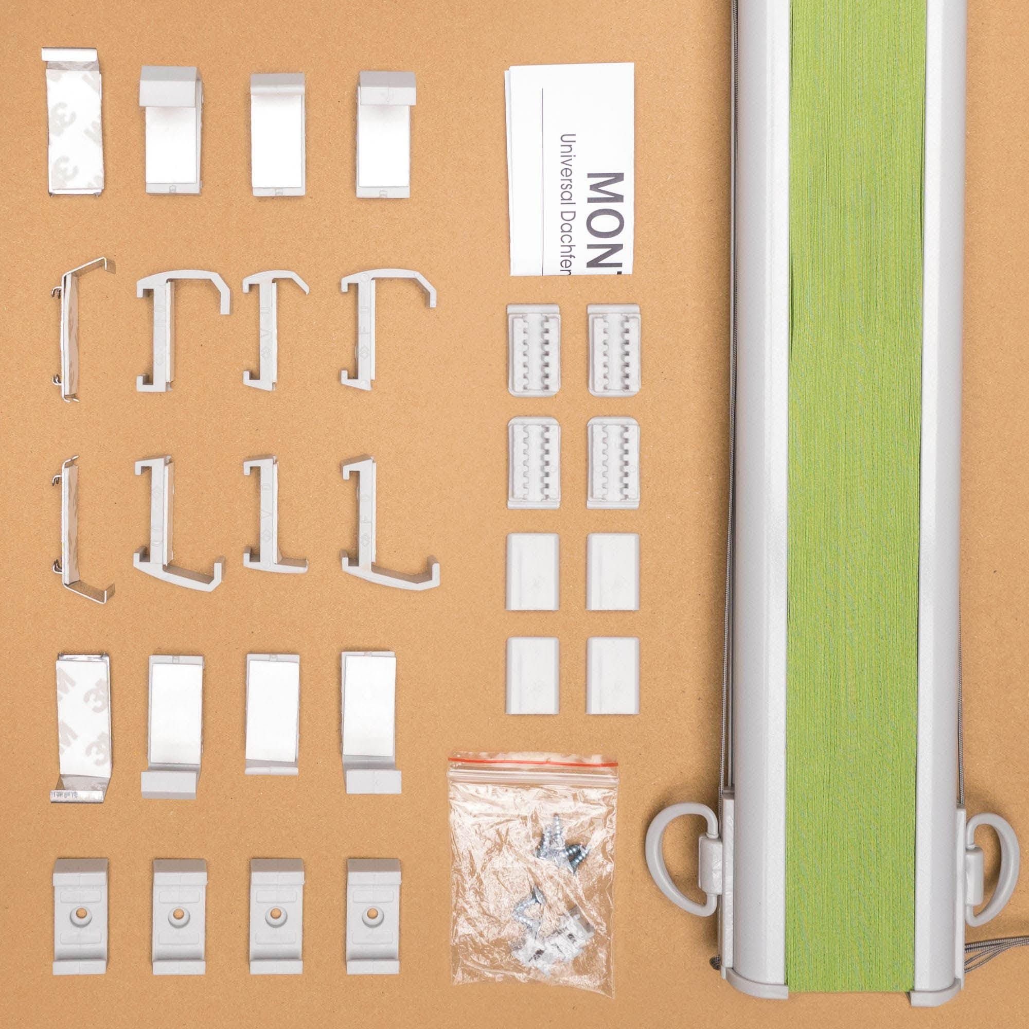 Liedeco Dachfensterplissee »Universal Dachfenster-Plissee«, verdunkelnd, energiesparend, ohne Bohren, verspannt, Fixmaß