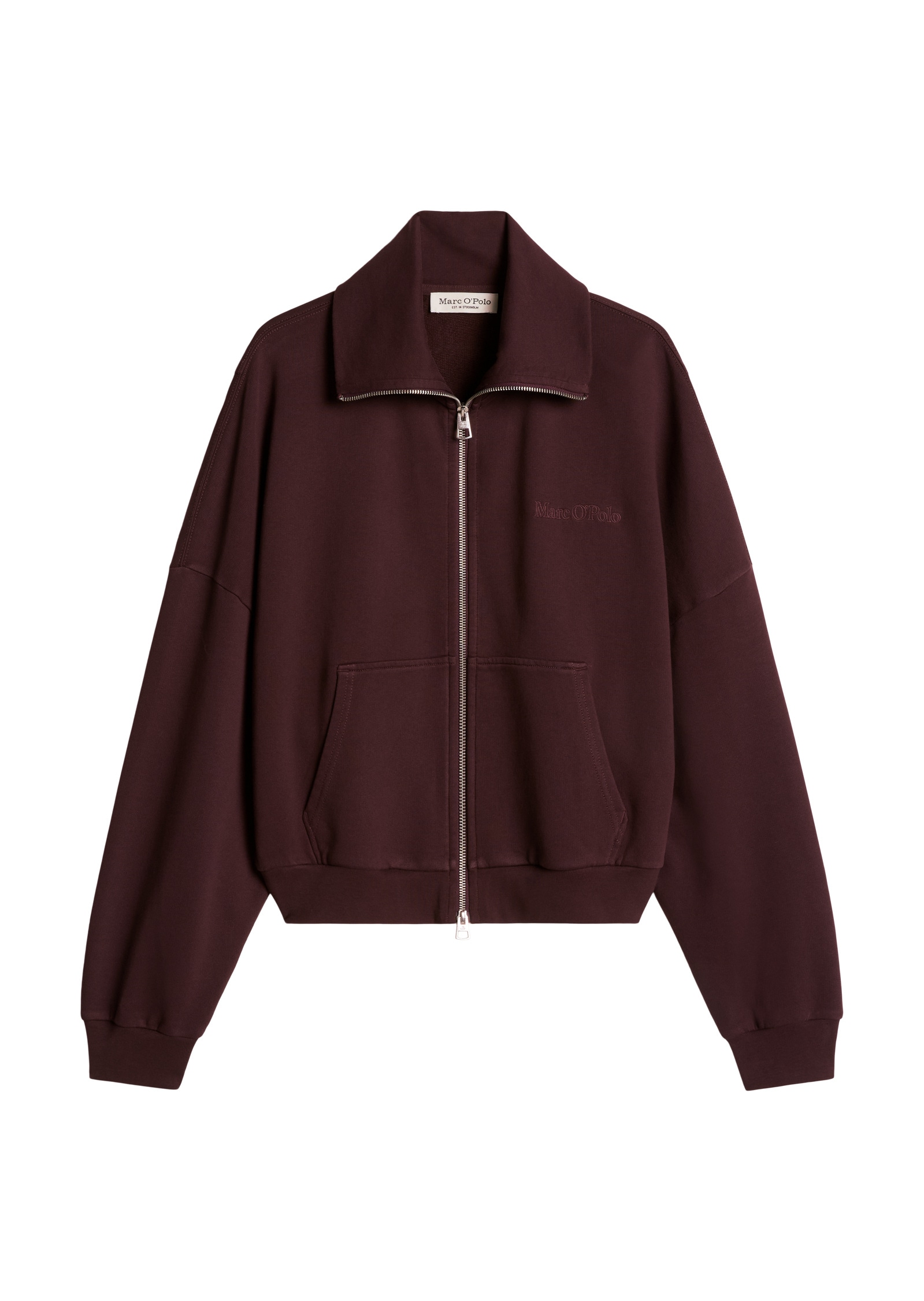 Marc O'Polo Sweatjacke »mit recycelter Baumwolle«