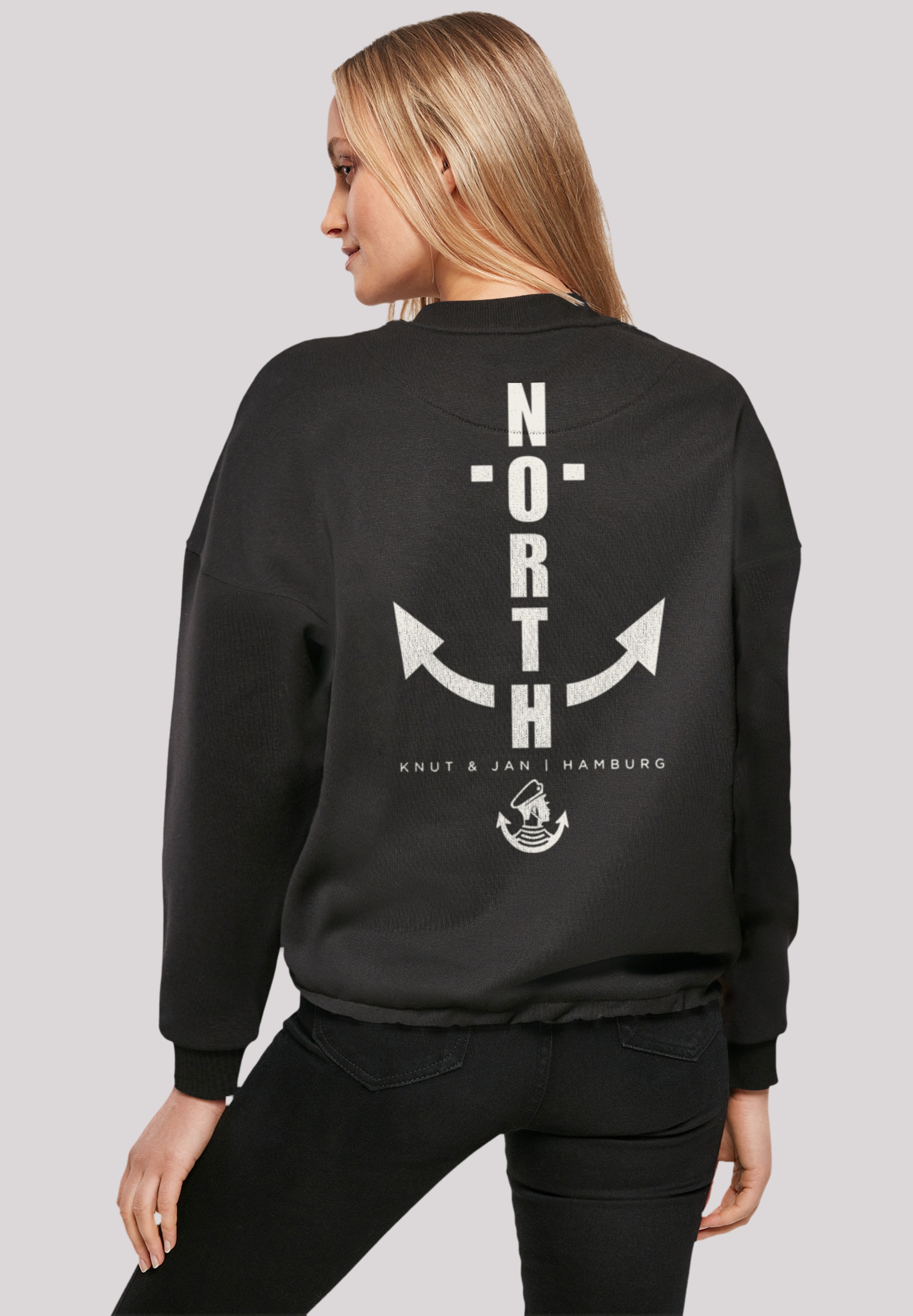 Sweatshirt »North Anchor Knut & Jan Hamburg«, Print