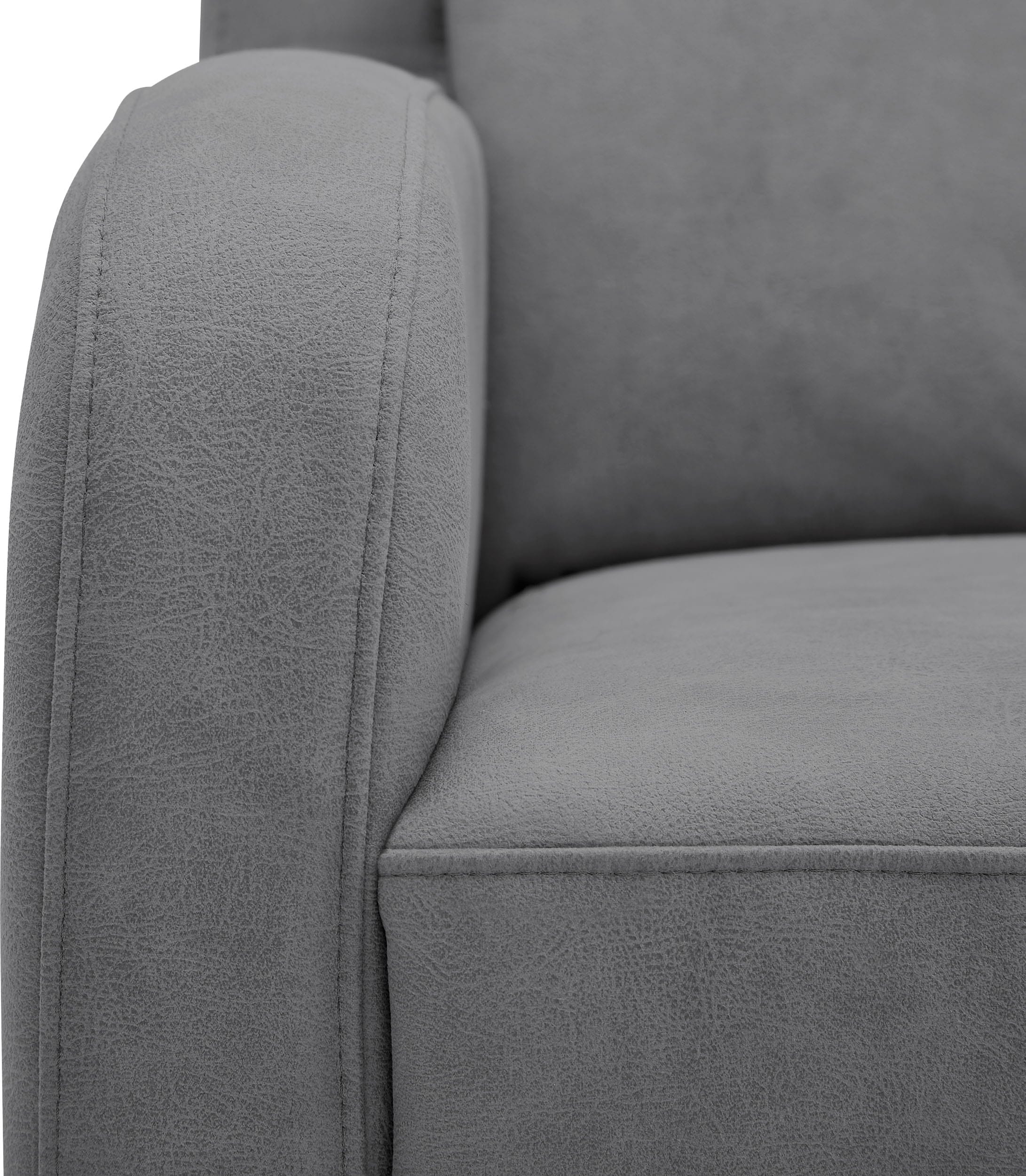 VILLA BECK Ecksofa »Varese L-Form«, (2 St.), Kopfteilverstellung, wahlweise mit Sitzvorzug, in Sitzhöhe 46 cm