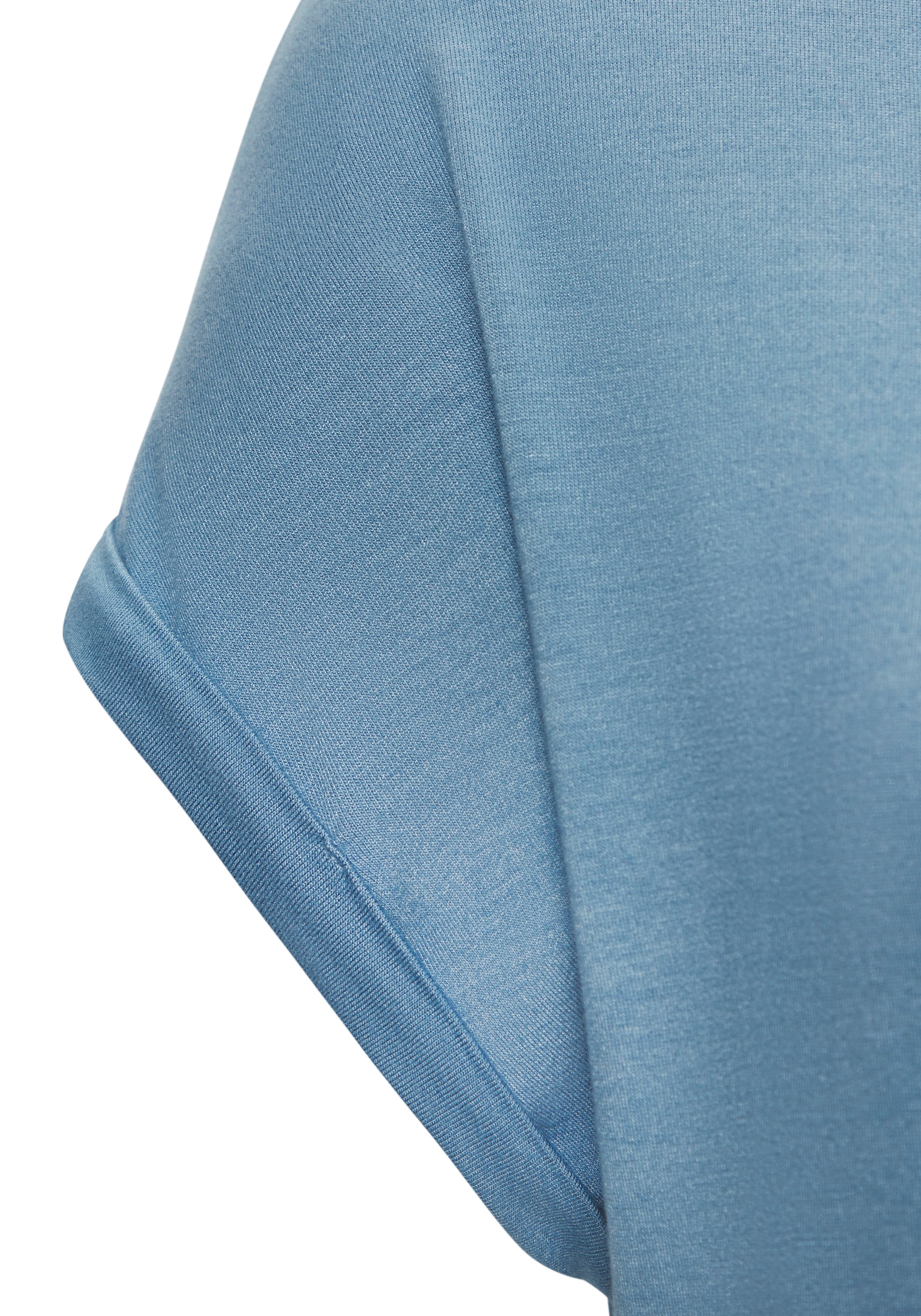LASCANA Kurzarmshirt »mit Lascana Herz Print«, aus weichem Viskose-Stretch