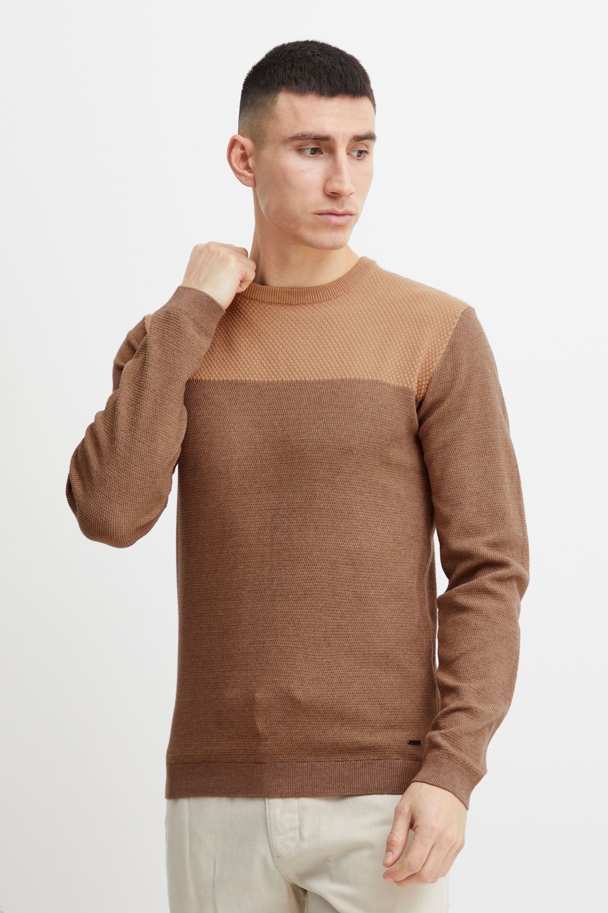 Indicode Strickfleece-Pullover "Strickpullover IDLabel" günstig online kaufen