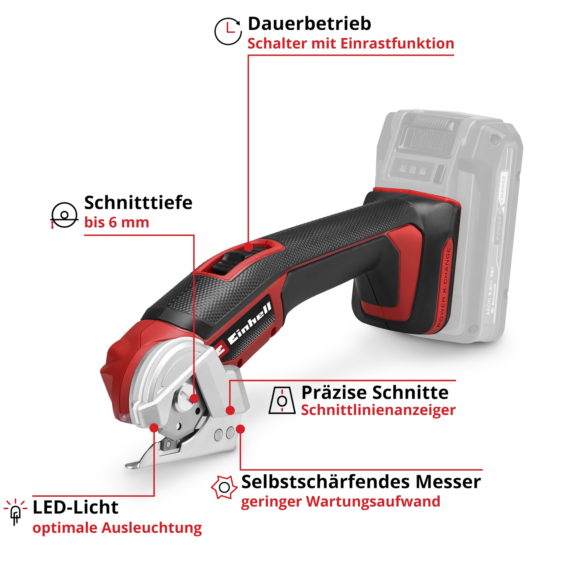Einhell Akku-Multisäge »Universalschneider TE-UC 18/6 Li - Solo« ohne Akku und Ladegerät