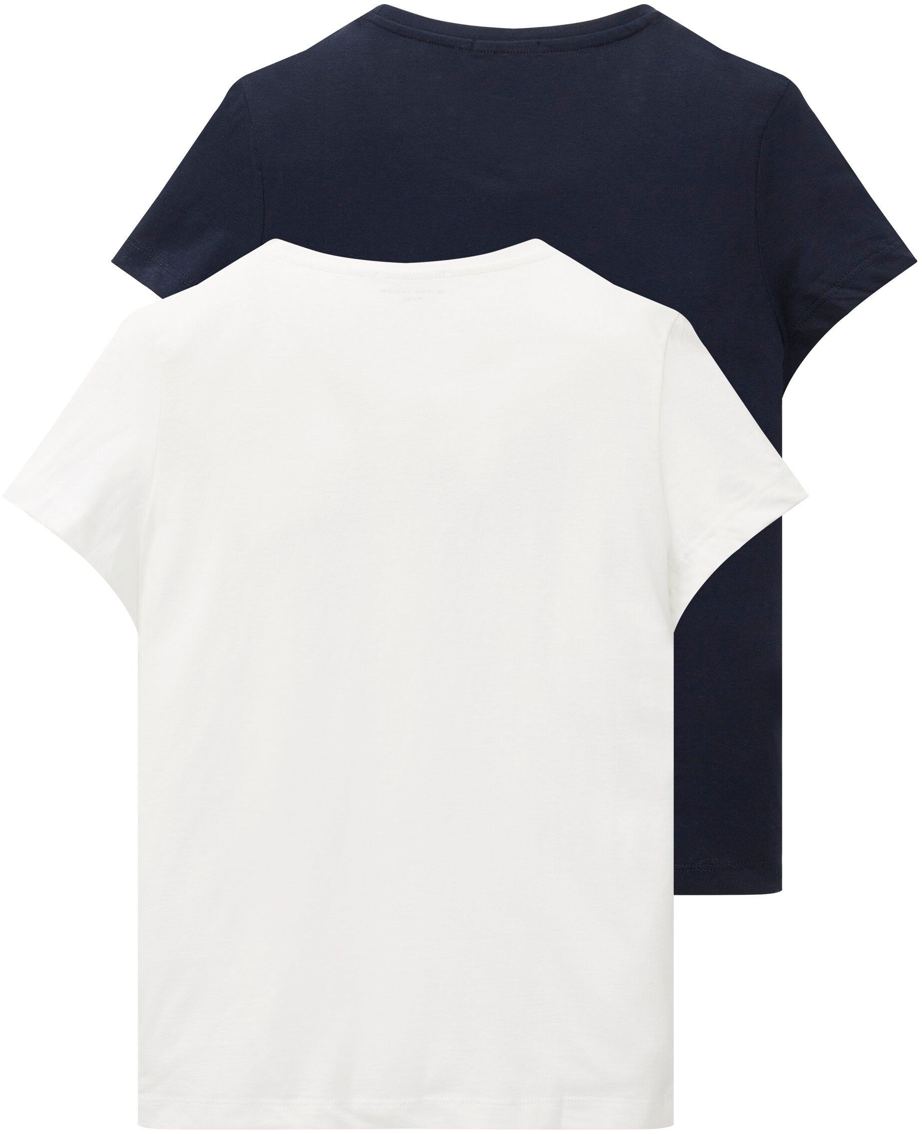 Doppelpack BAUR T-Shirt, im ▷ für tlg.), TOM TAILOR (Set, | 2