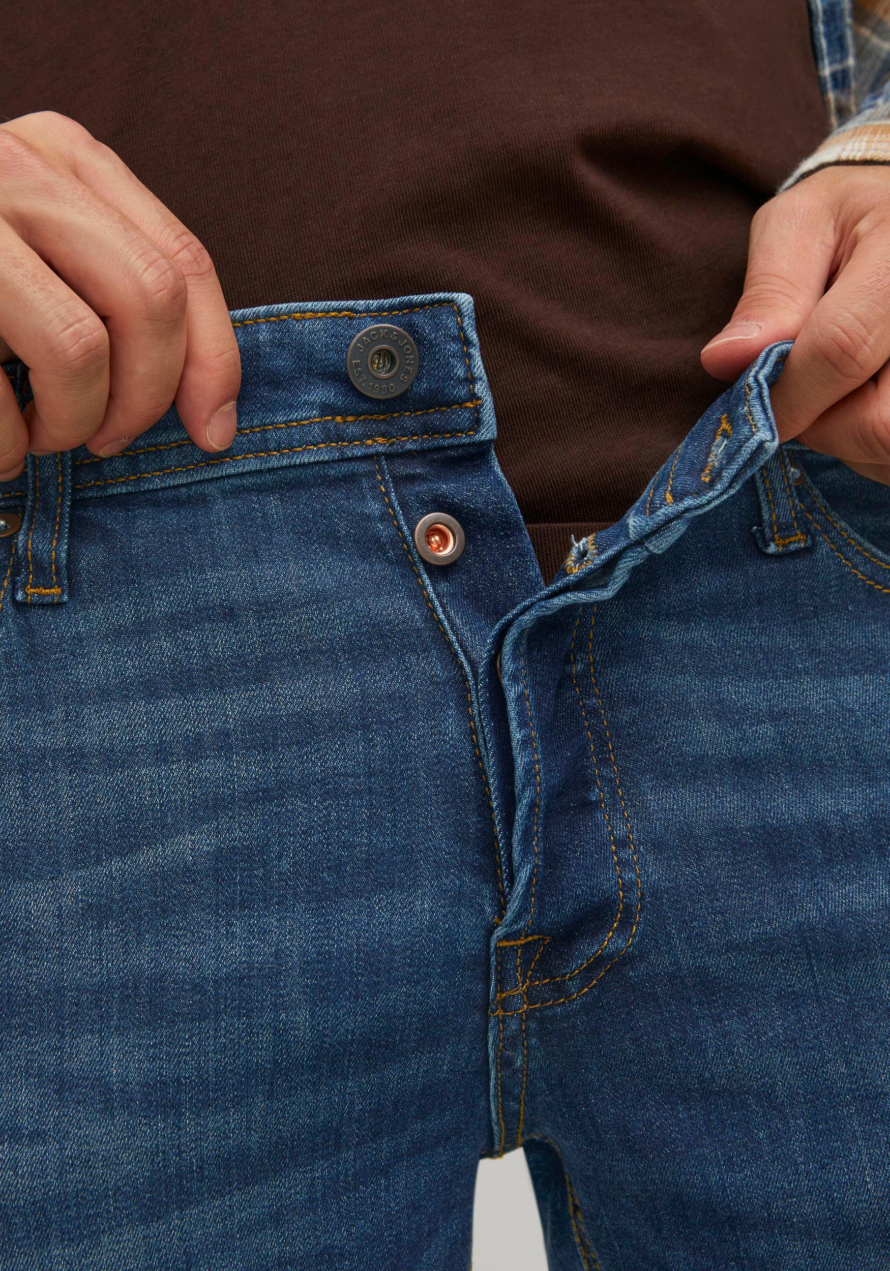 Jack & Jones Herren Jeans JJIGLENN JJORIGINAL AM 819 - Slim Fit - Blau - Bl günstig online kaufen