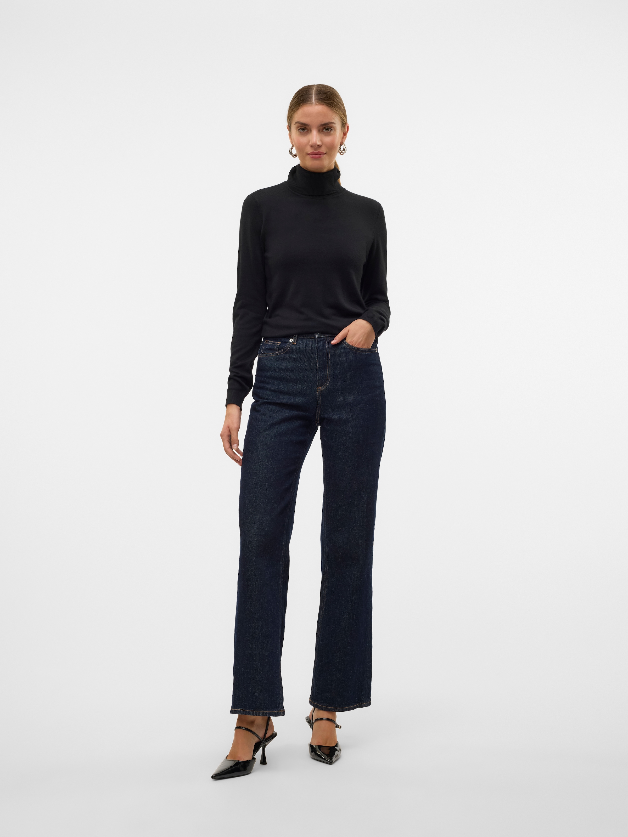 Vero Moda Strickpullover »VMIRIS LS ROLLNECK PULLOVER GA NOOS«