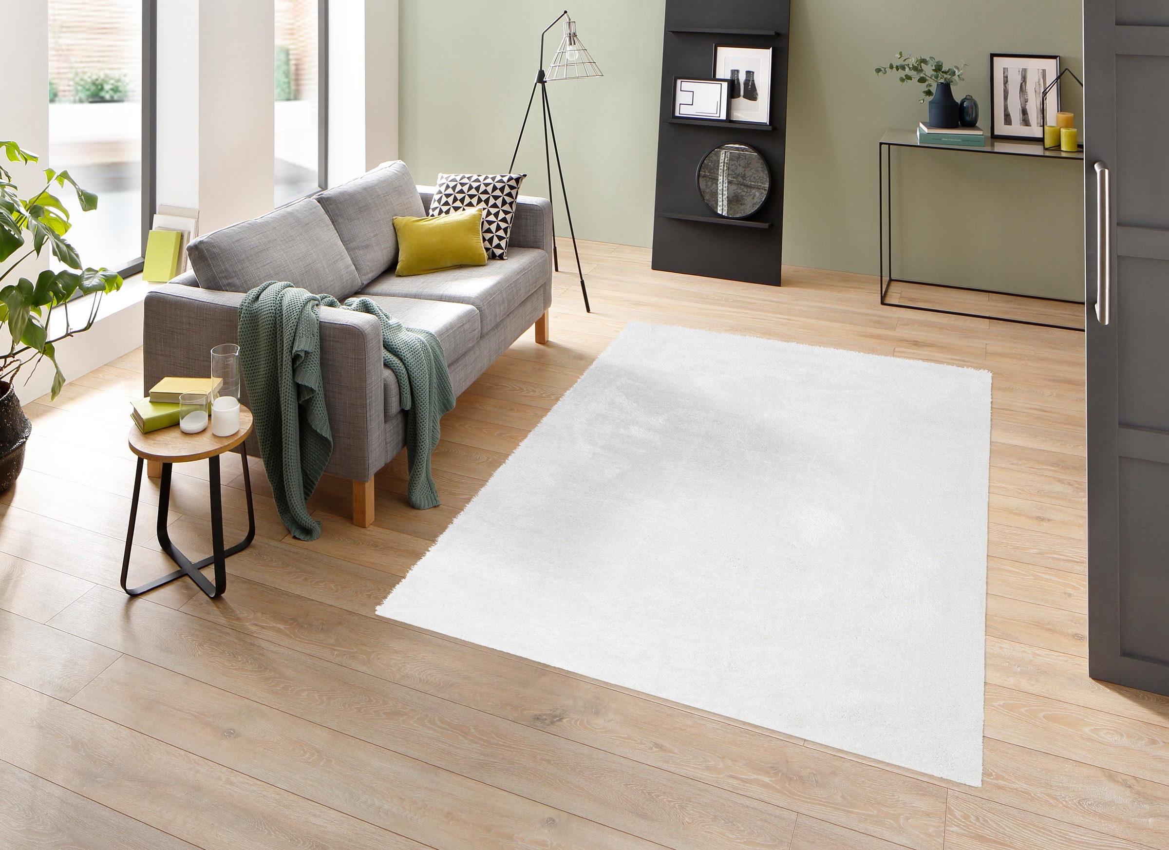 my home Hochflor-Teppich "Mikro Soft Ideal" rechteckig 30 mm Höhe Microfase günstig online kaufen