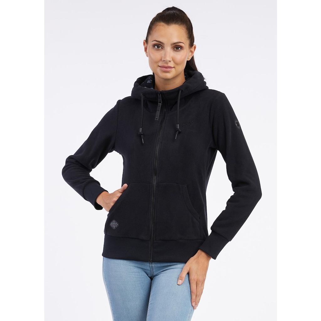 Ragwear Sweatjacke »NESKA FLEECE ZIP«, mit Kapuze und Kordelzug, praktische Eingrifftaschen