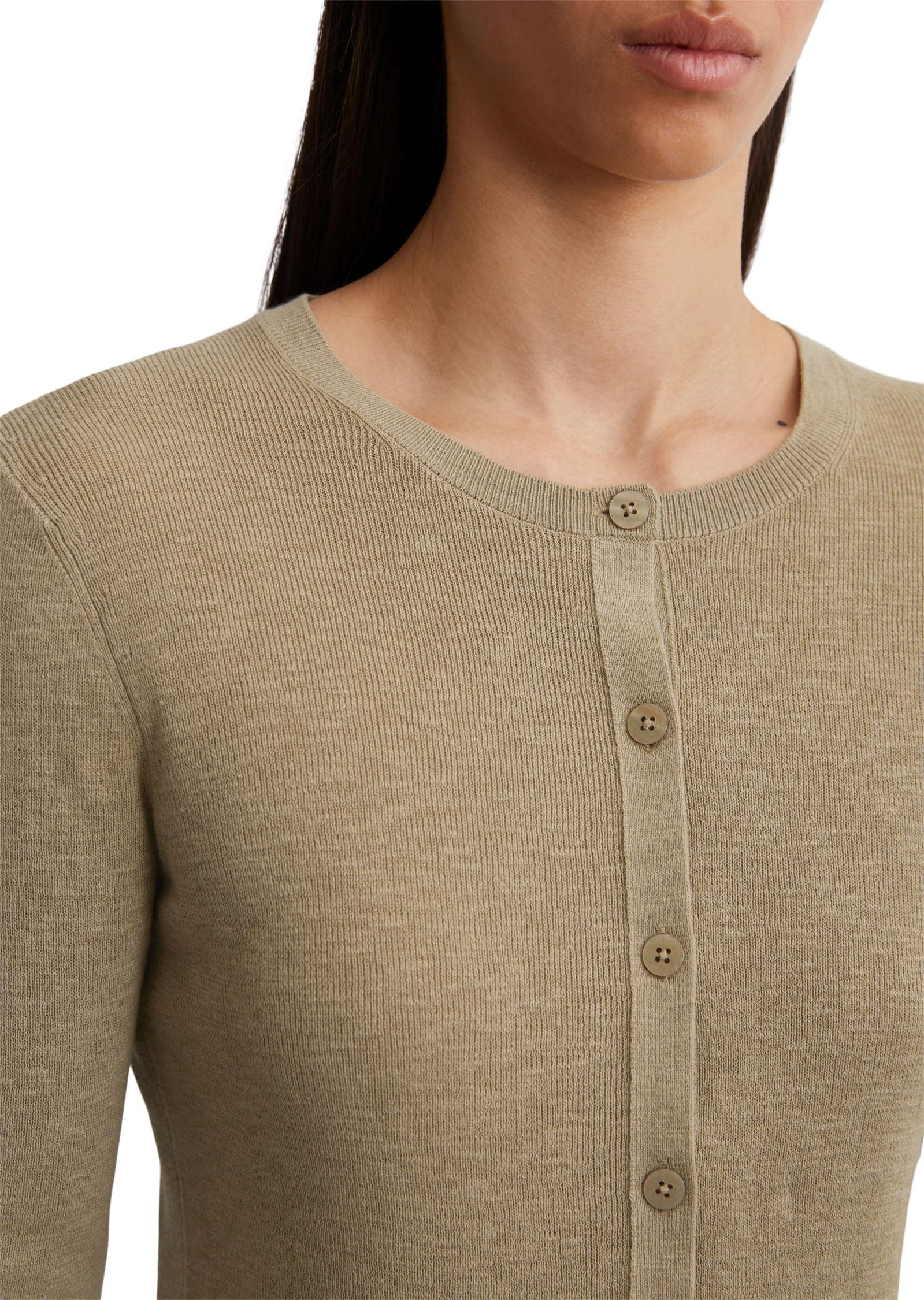 Marc O'Polo Cardigan »aus Baumwoll-Leinen-Slub-Garn«