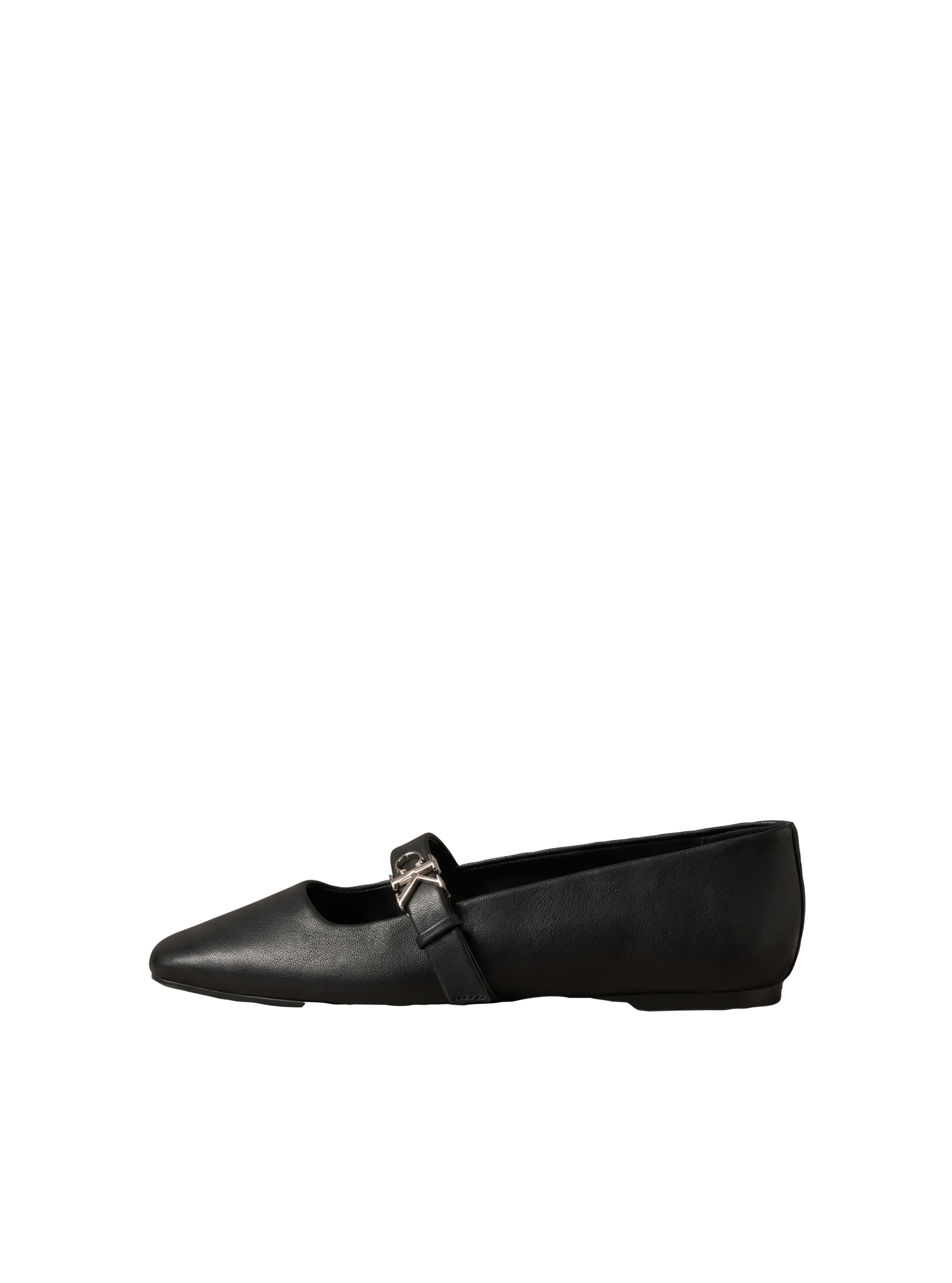 Calvin Klein Ballerina »SQUARED BALLERINA MJ LTH MG HDW«  Flat, Loafer mit modischer Zierschnalle