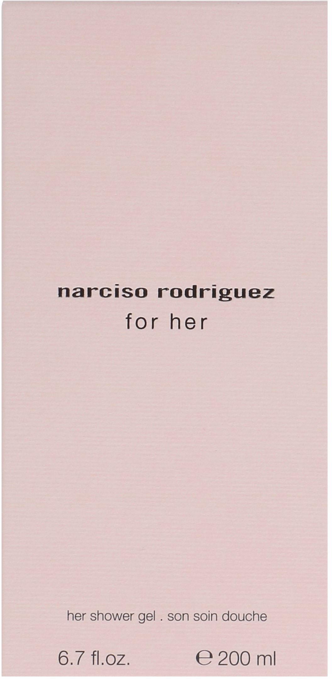 narciso rodriguez Duschgel »for her«, Blumig-holzige Duftnote, pflegt und schont die Haut, Alltagsduft.