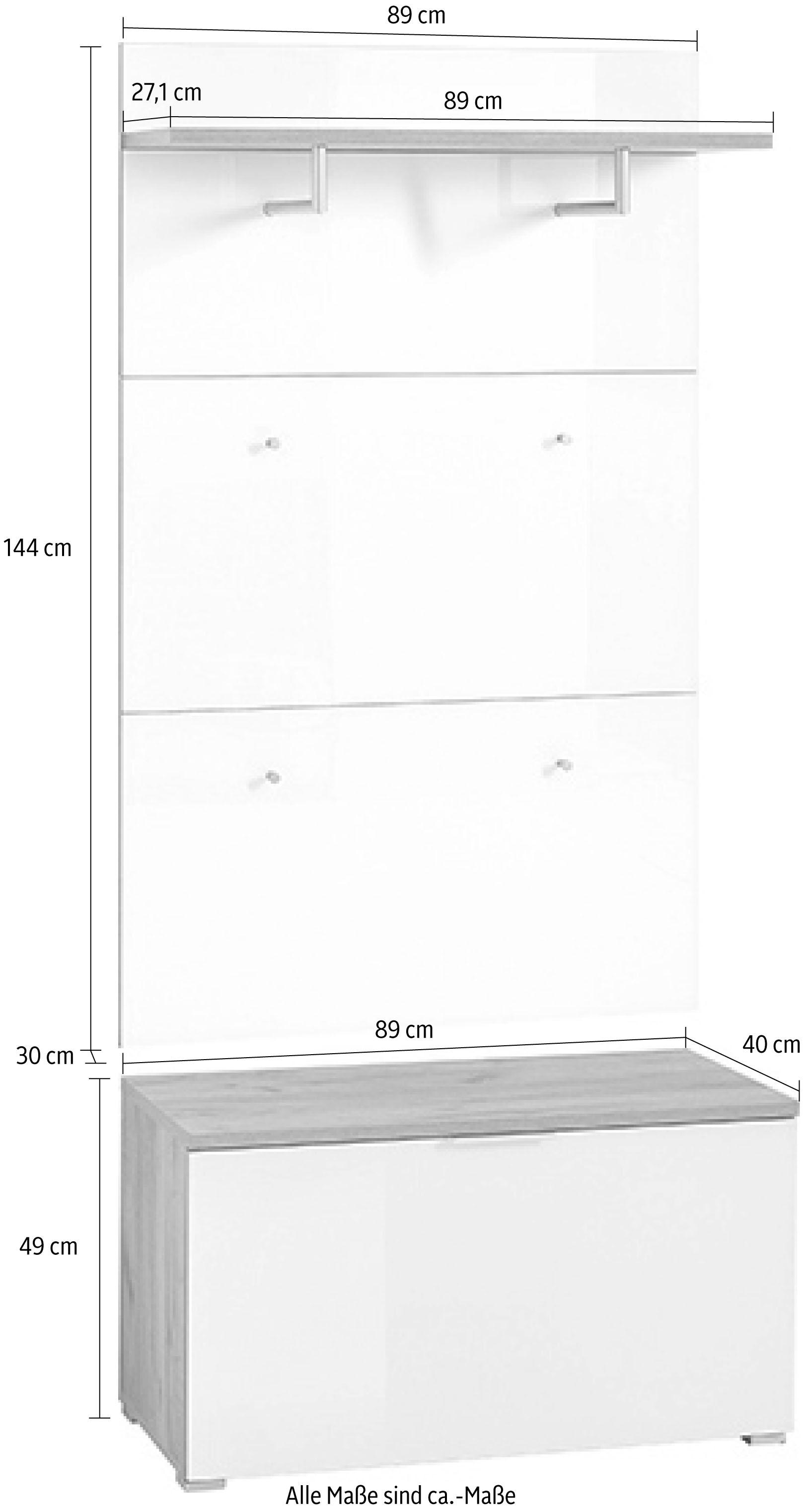 GERMANIA Garderoben-Set »GW-Telde«, (Set, 2 St.)