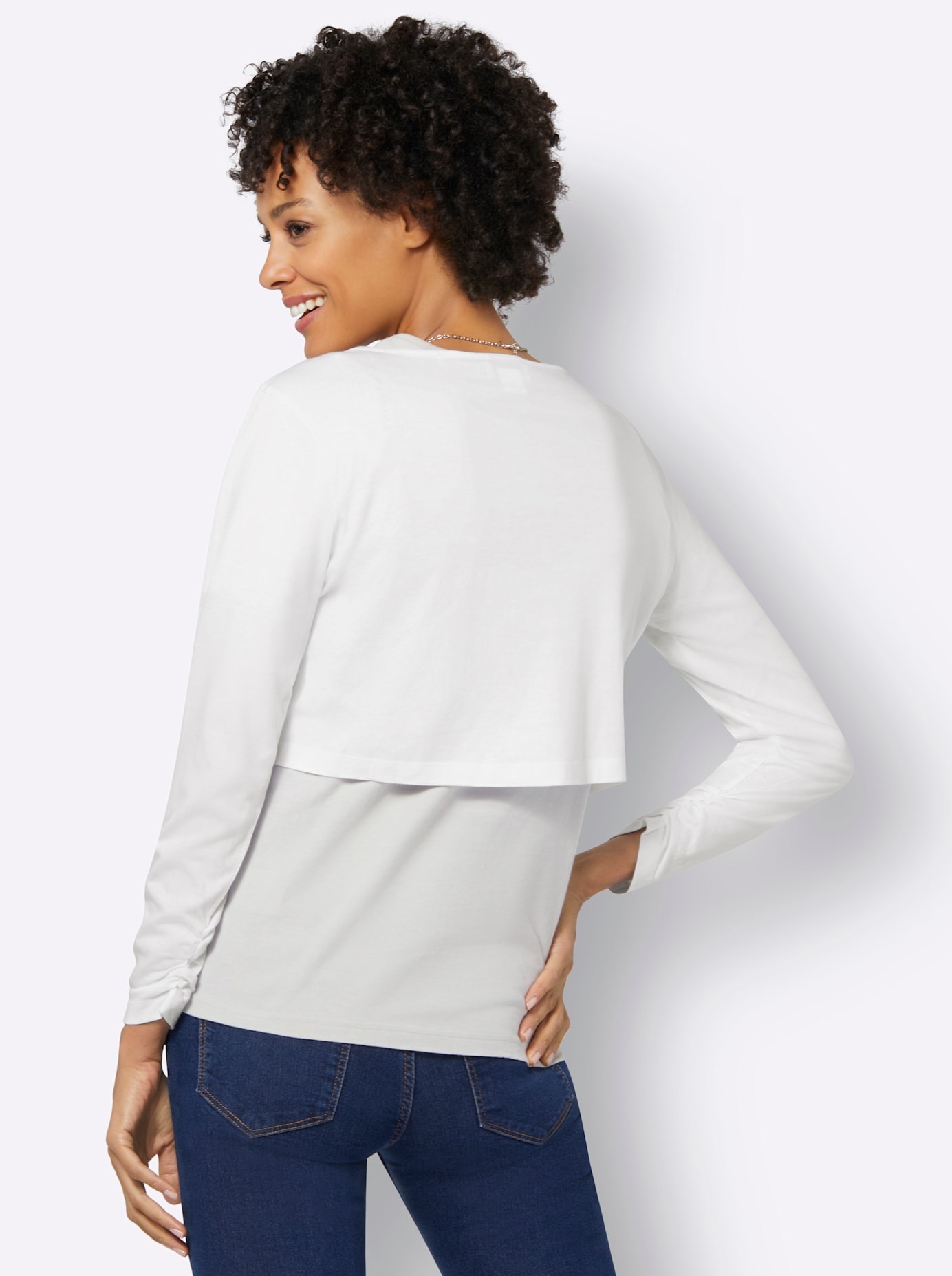 Casual Looks Shirtjacke "Shirtbolero" 1 Stk. tlg. günstig online kaufen