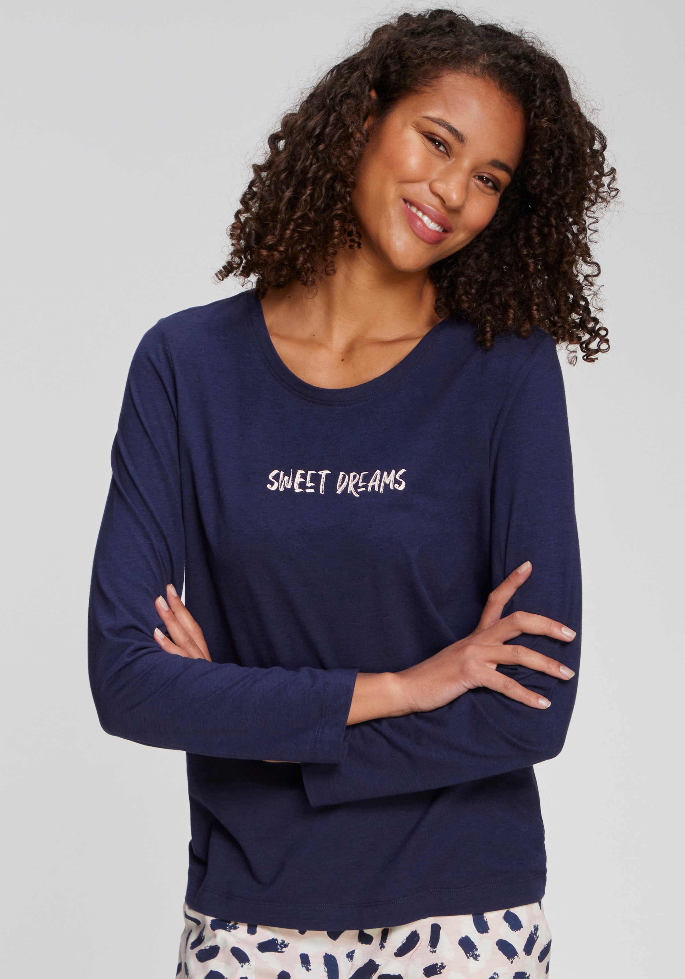 s.Oliver Longsleeve Mit kleinem Frontprint günstig online kaufen