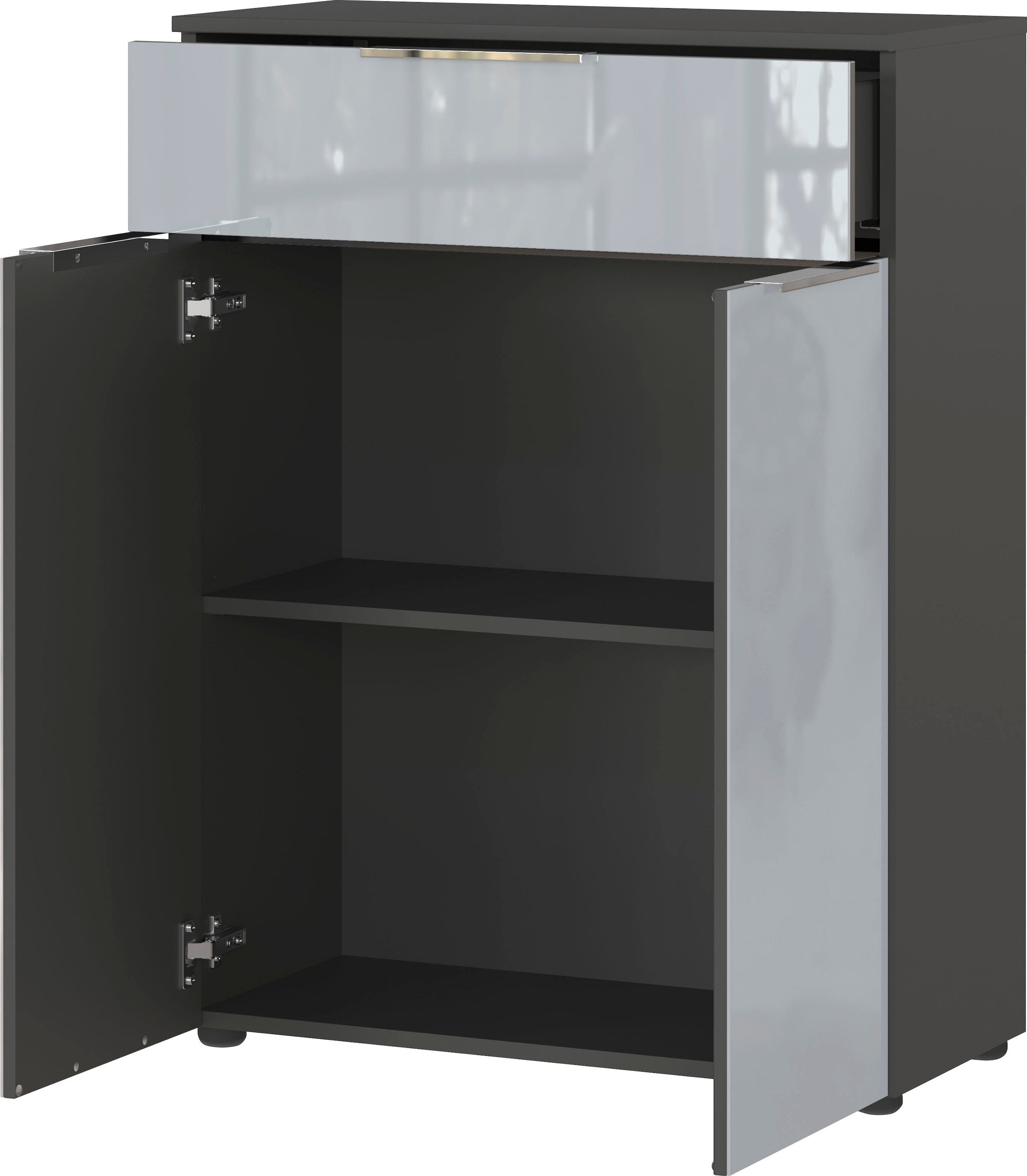 GERMANIA Badmöbel-Set »Oakland«, (5 St.), inkl. WT-Unterschrank, Spiegelschrank, Schrank, Mediumschrank, Kommode