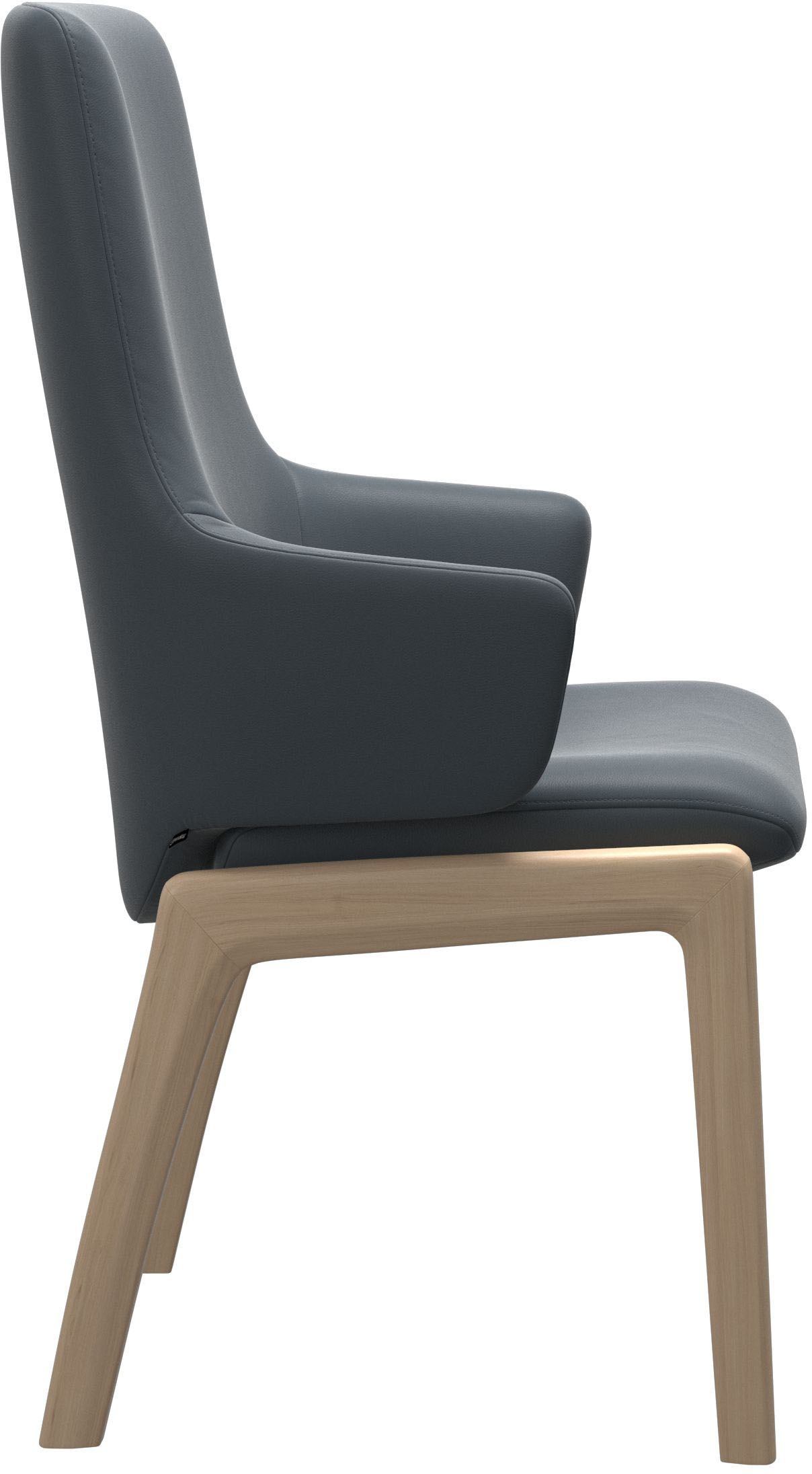 Stressless® Polsterstuhl »Laurel«, Leder BATICK, High Back mit Armlehne, Größe L, mit abgerundeten Beinen in Eiche