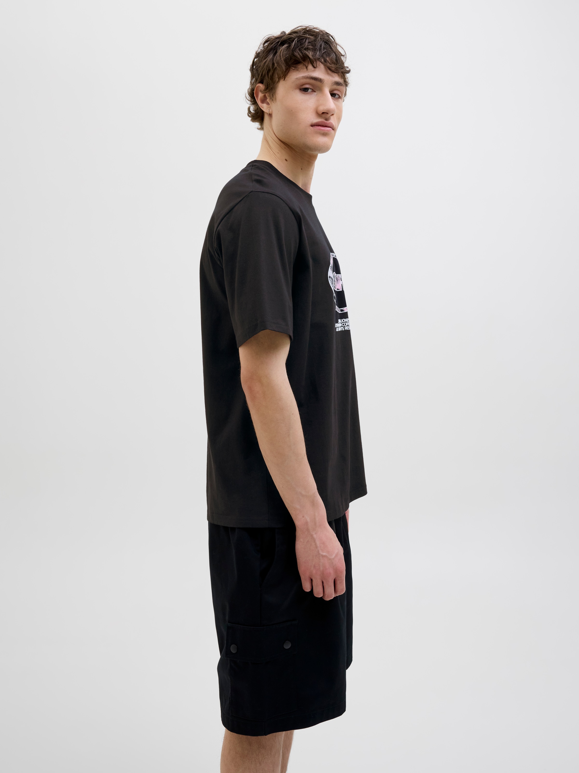 Jack & Jones T-Shirt "JCOLIDO AOP FRONT PRINT TEE SS CREW NECK", mit Frontp günstig online kaufen
