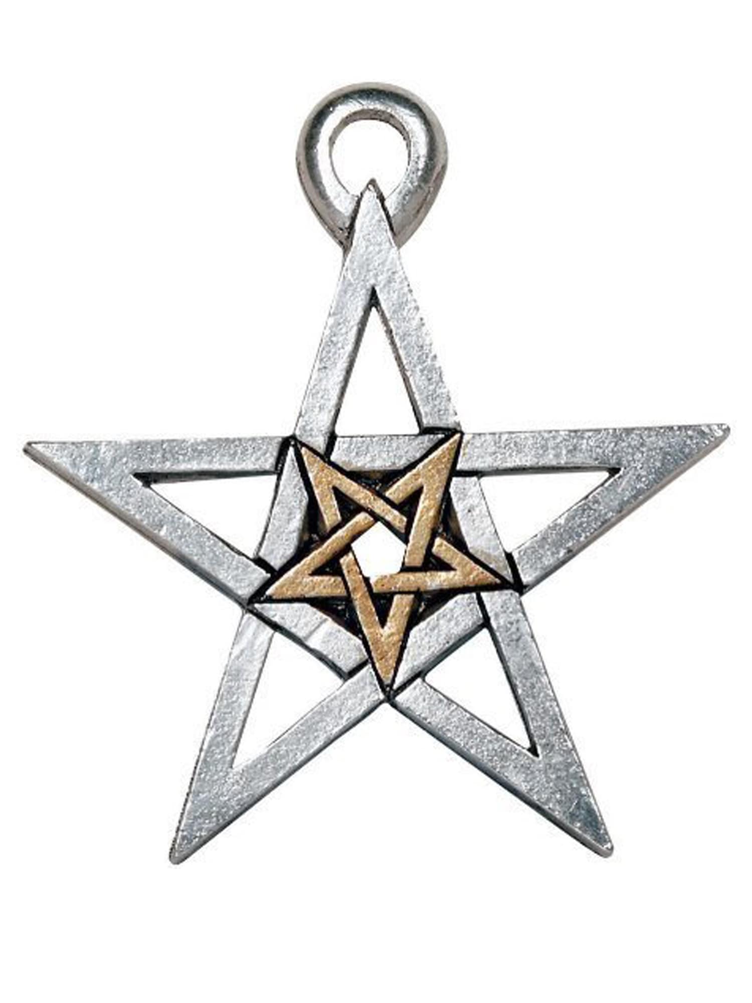 Adelia´s Amulett »Anhänger Magische Pentagramme Talisman«, Doppeltes Pentagramm - Unterstützung magischer Zielsetzung