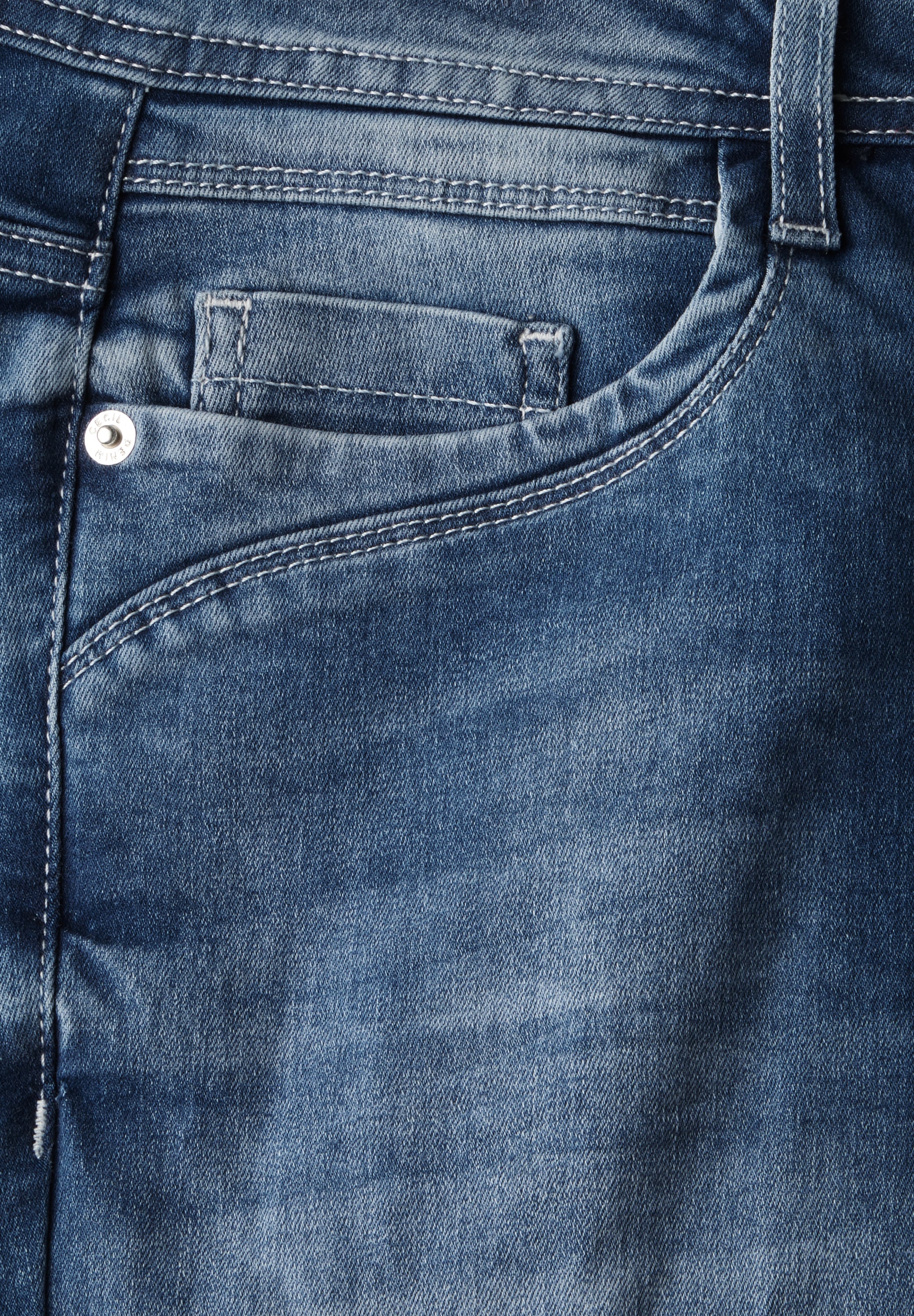 Cecil Slim-fit-Jeans, High Waist