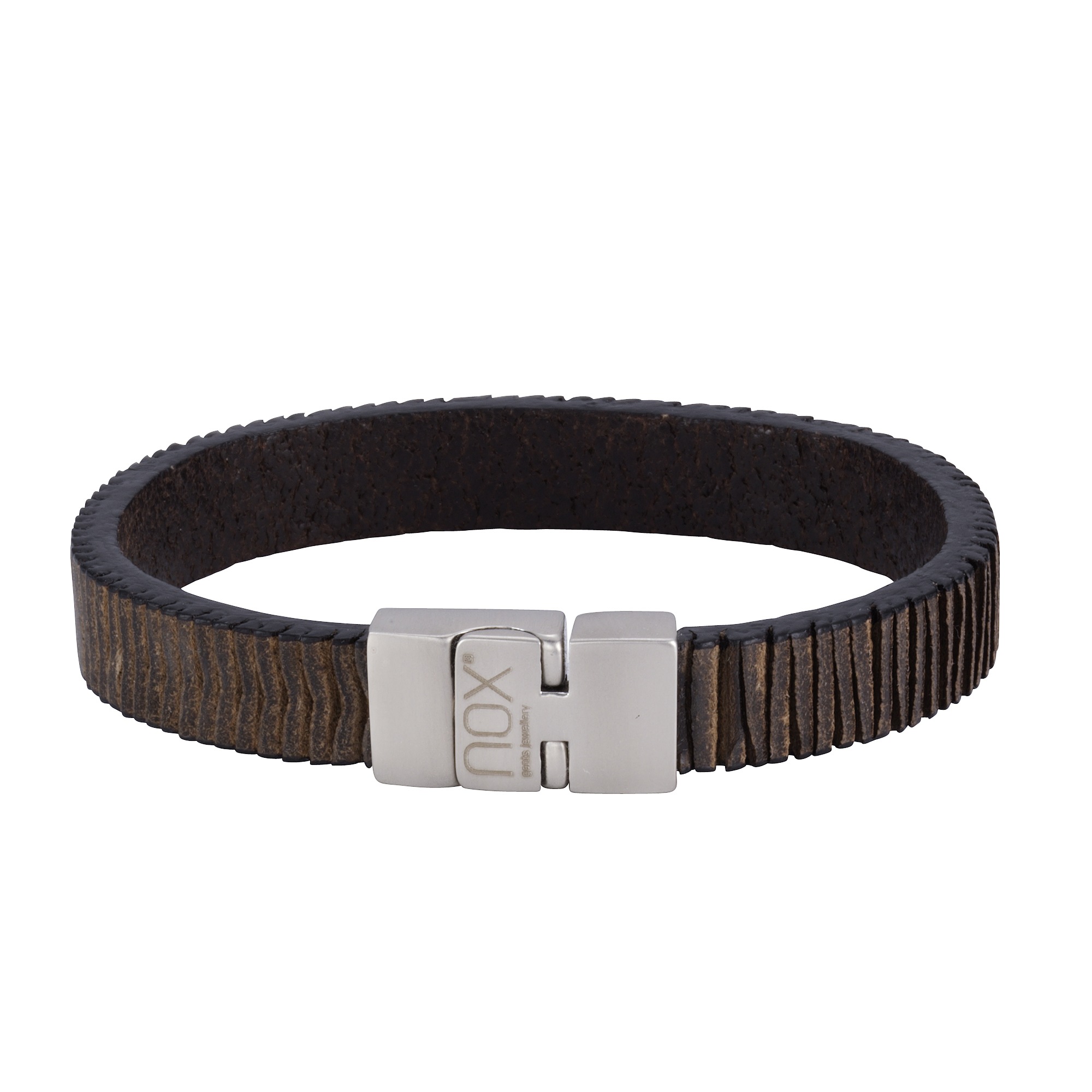 NOX Armband »Leder schwarz BAUR | kaufen Edelstahl«