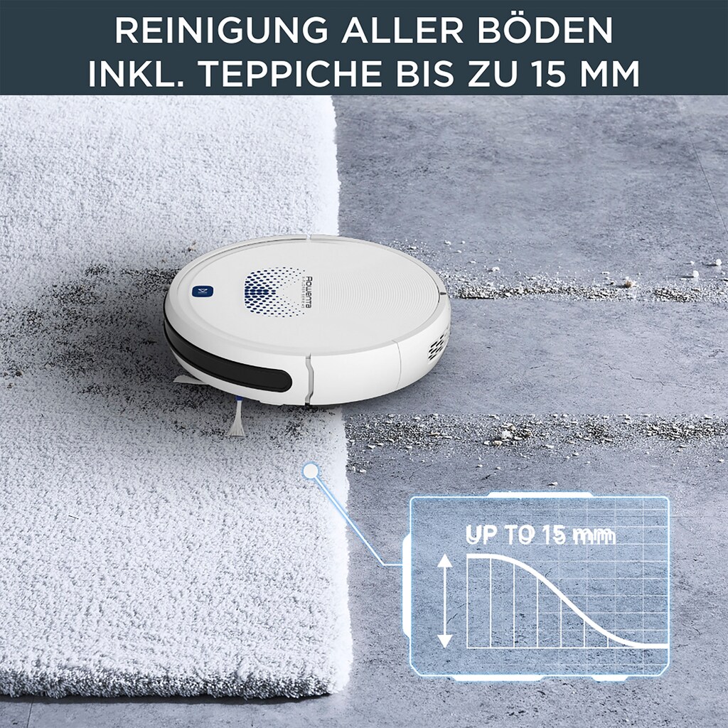 Rowenta Saugroboter »RR8277 X-Plorer Serie 45 Aqua«, zentrale Bürste, Appsteuerung, 150 Min. Laufzeit, 90m²