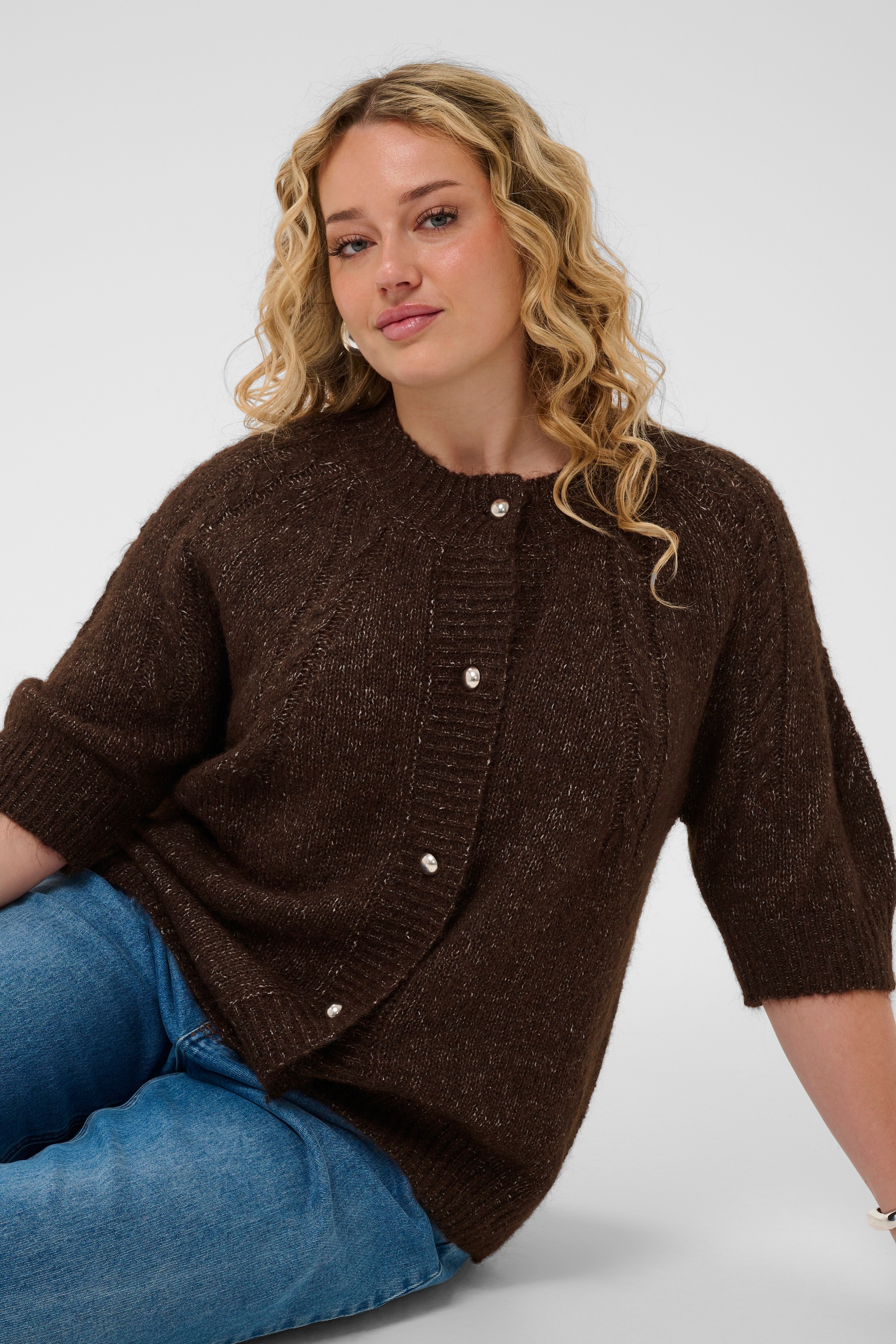 KAFFE Curve Strickjacke »Damen Strickjacke KCciony«