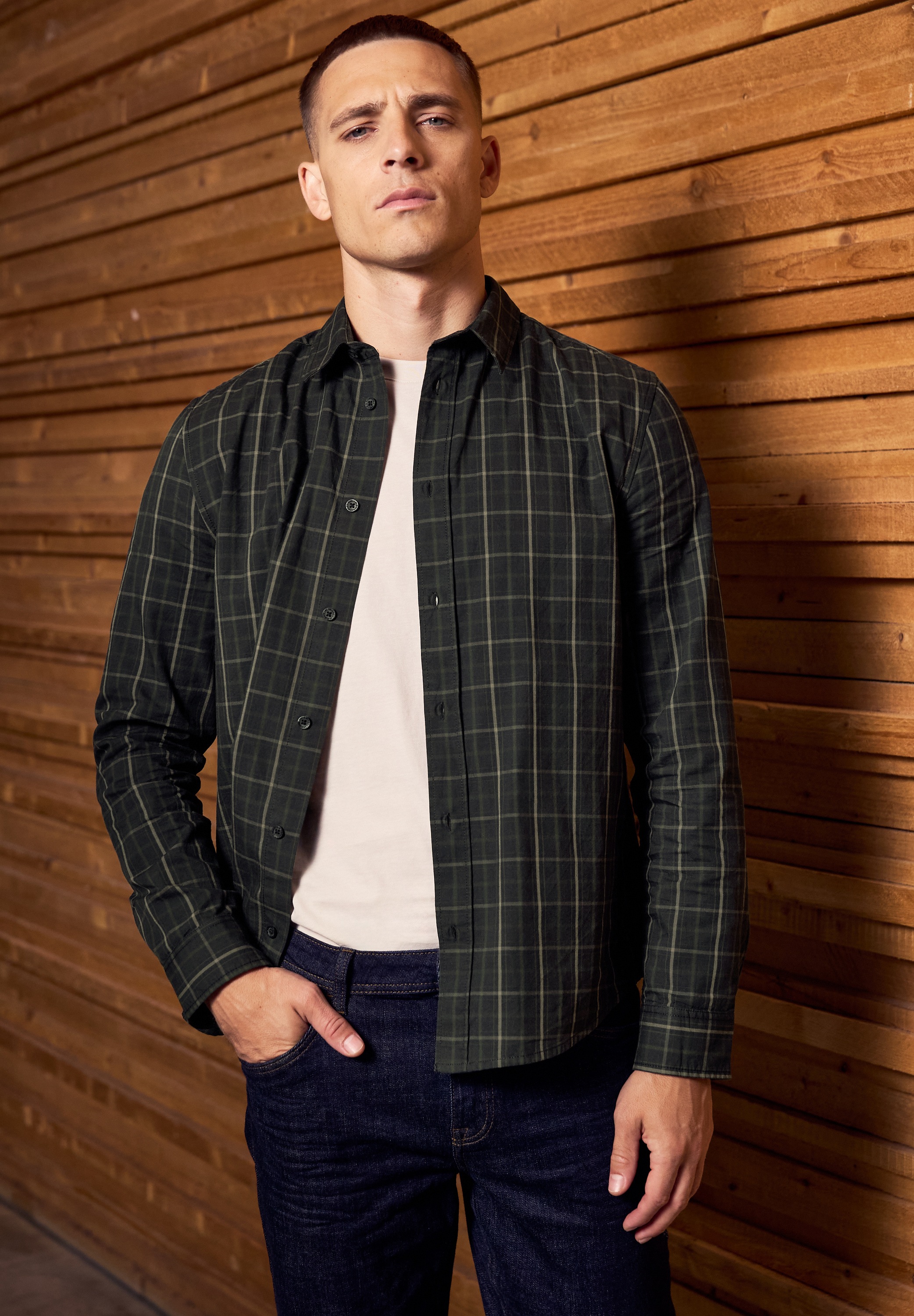 STREET ONE MEN Karohemd aus reiner Baumwolle