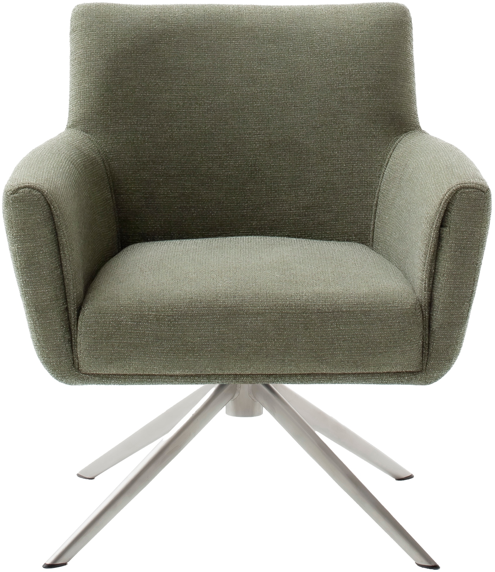 MCA furniture 4-Fußstuhl »WILSON Esszimmerstuhl, Armlehnstuhl, Polsterstuhl, modern«, (Set), 1 St., Flachgewebe, Stuhl, Armlehnenstuhl, drehbar, Taschenfederkern, belastbar 160 kg,XXL
