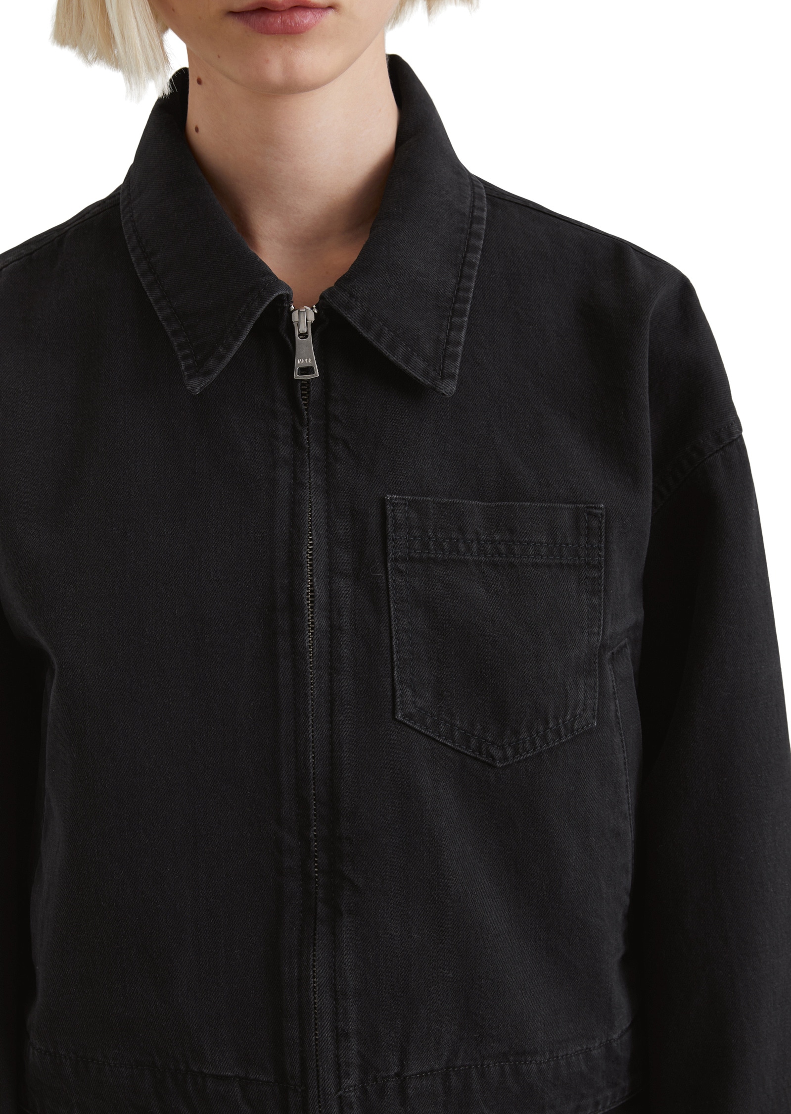 Marc O'Polo DENIM Jeansjacke »aus Organic-Cotton-Lyocell-Modal-Mix«, ohne Kapuze