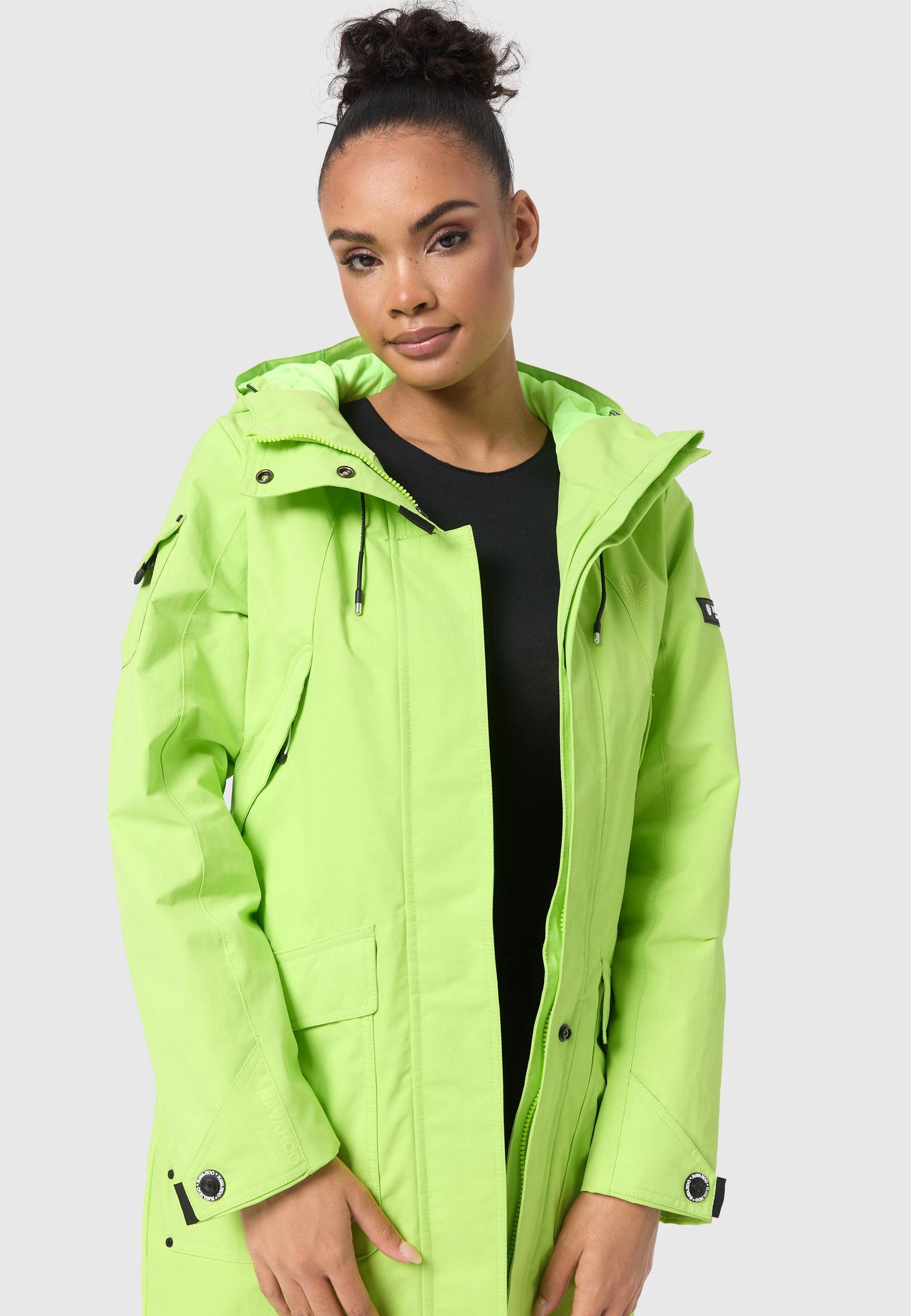 Navahoo Outdoorjacke »Pfefferschote«, mit Kapuze, moderne Damen Übergangsjacke mit Kapuze