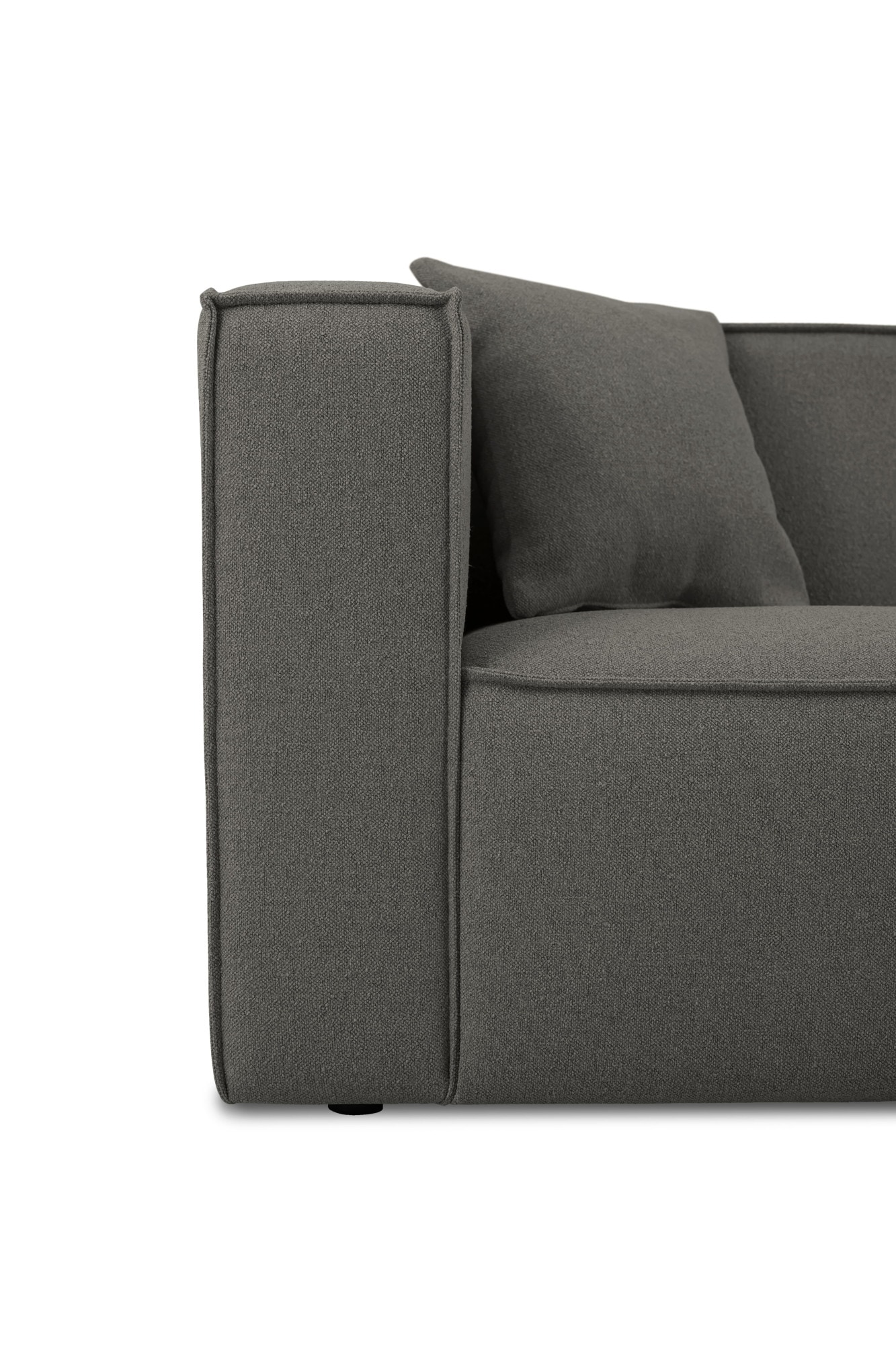 OTTO home Ecksofa »Tammie« Breite 312 cm, Webstoff fein, bodentief, mit Wellenunterfederung