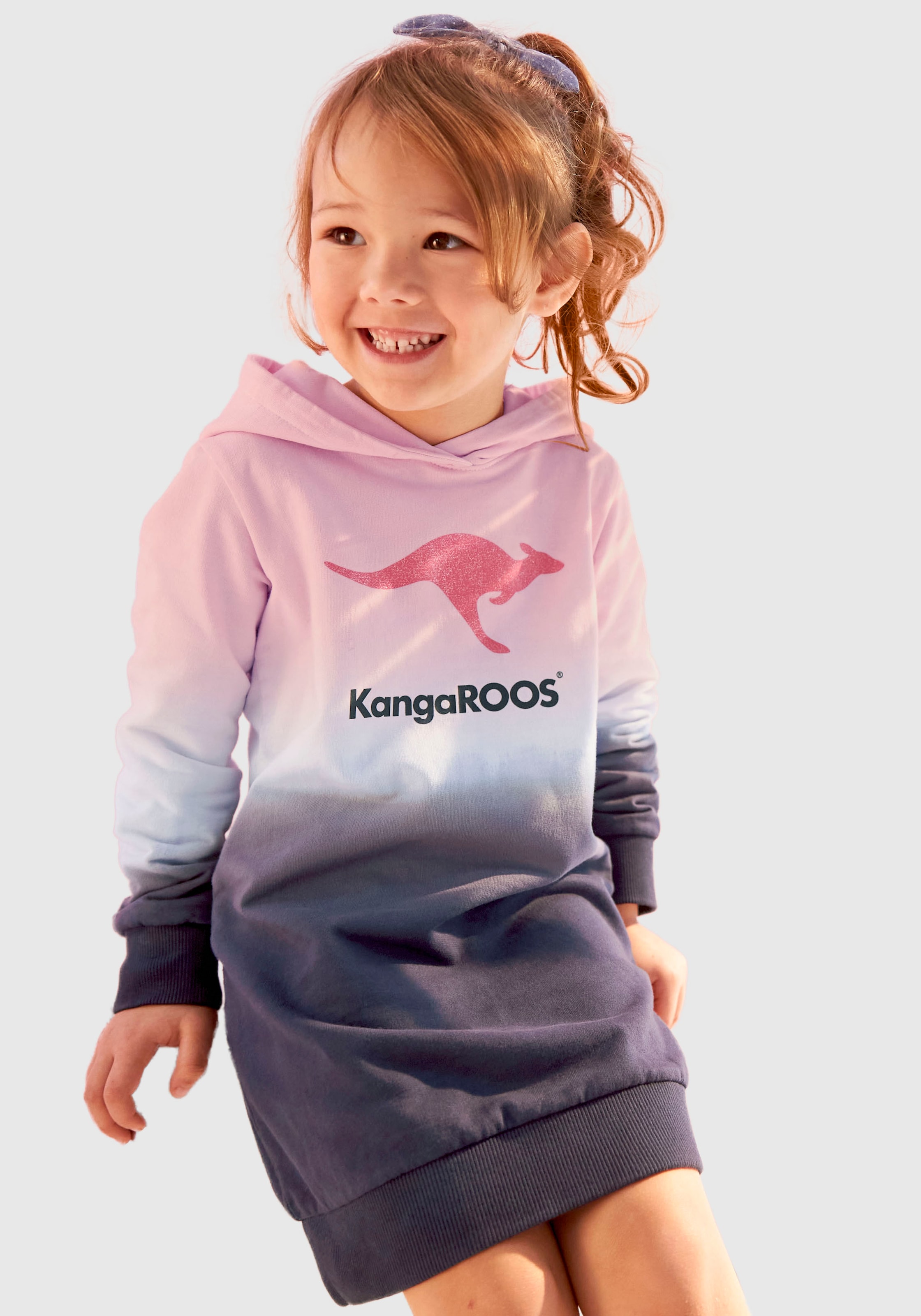 KangaROOS Sweatkleid »für kleine online Farbverlauf | kaufen BAUR im Mädchen«, modischen